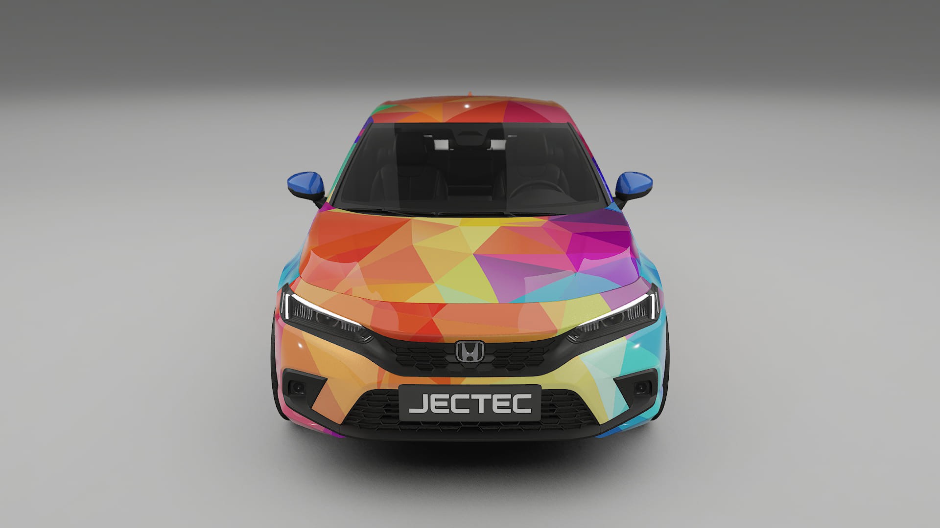 Honda Civic hatchback VECTOR VIBE – Design-Wrap PPF-Kit aus bedruckbarer Polyurethanfolie