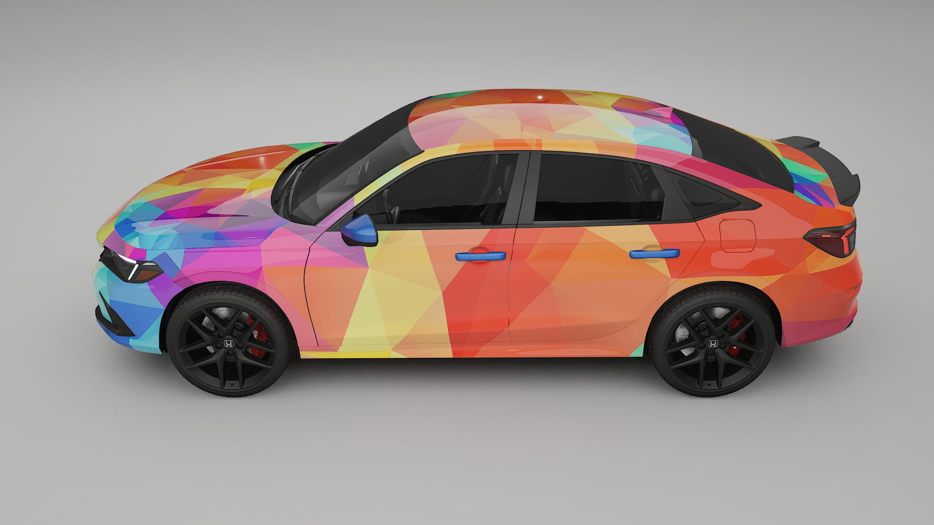 Honda Civic Si VECTOR VIBE – Design-Wrap PPF-Kit aus bedruckbarer Polyurethanfolie