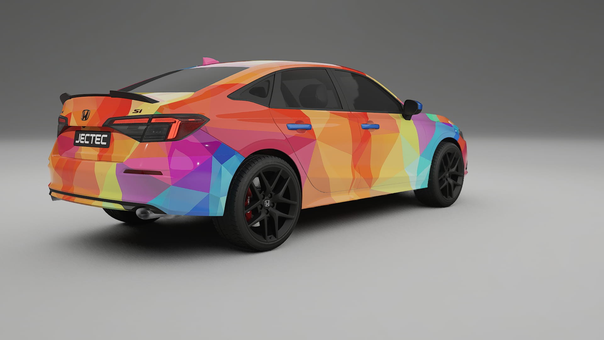 Honda Civic Si VECTOR VIBE – Design-Wrap PPF-Kit aus bedruckbarer Polyurethanfolie