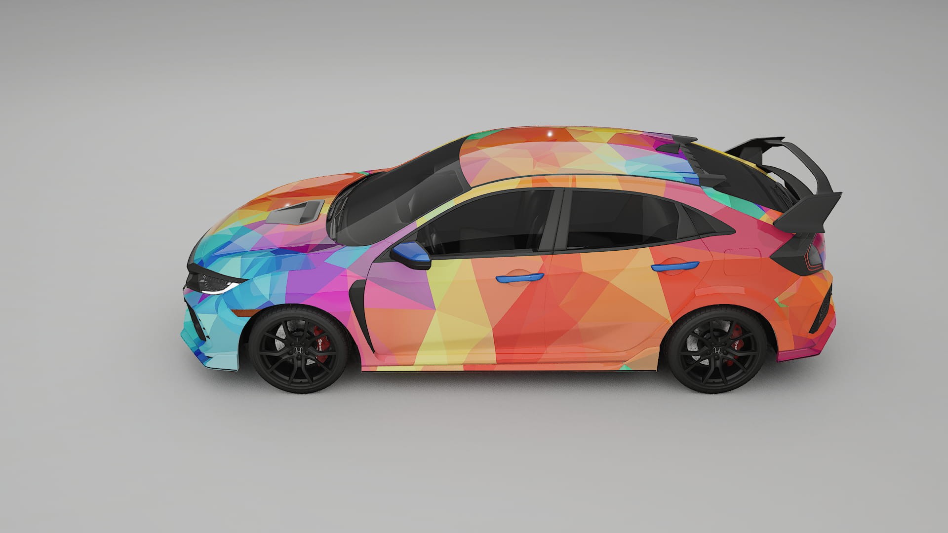 Honda Civic Type-R VECTOR VIBE – Design-Wrap PPF-Kit aus bedruckbarer Polyurethanfolie