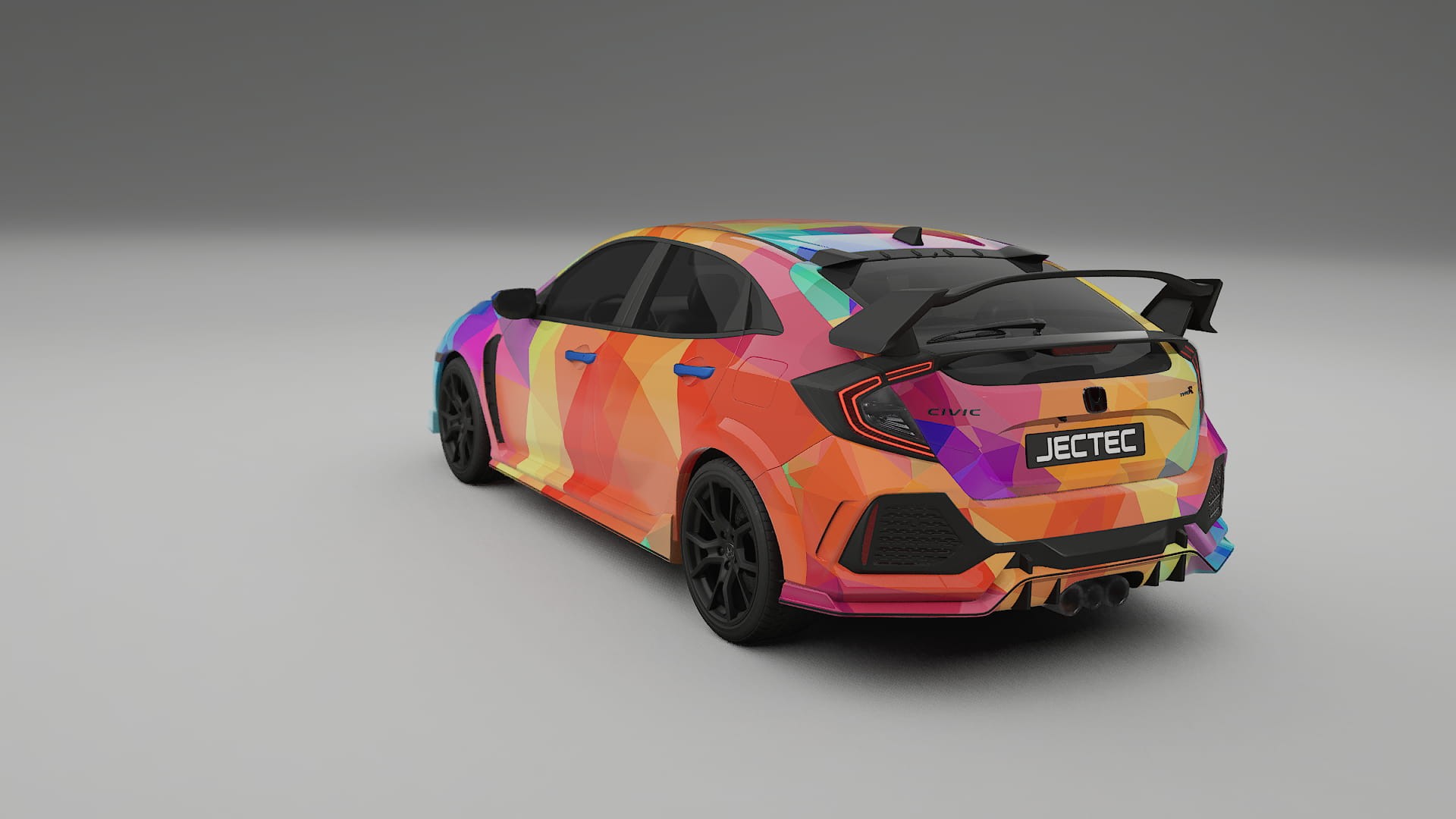 Honda Civic Type-R VECTOR VIBE – Design-Wrap PPF-Kit aus bedruckbarer Polyurethanfolie