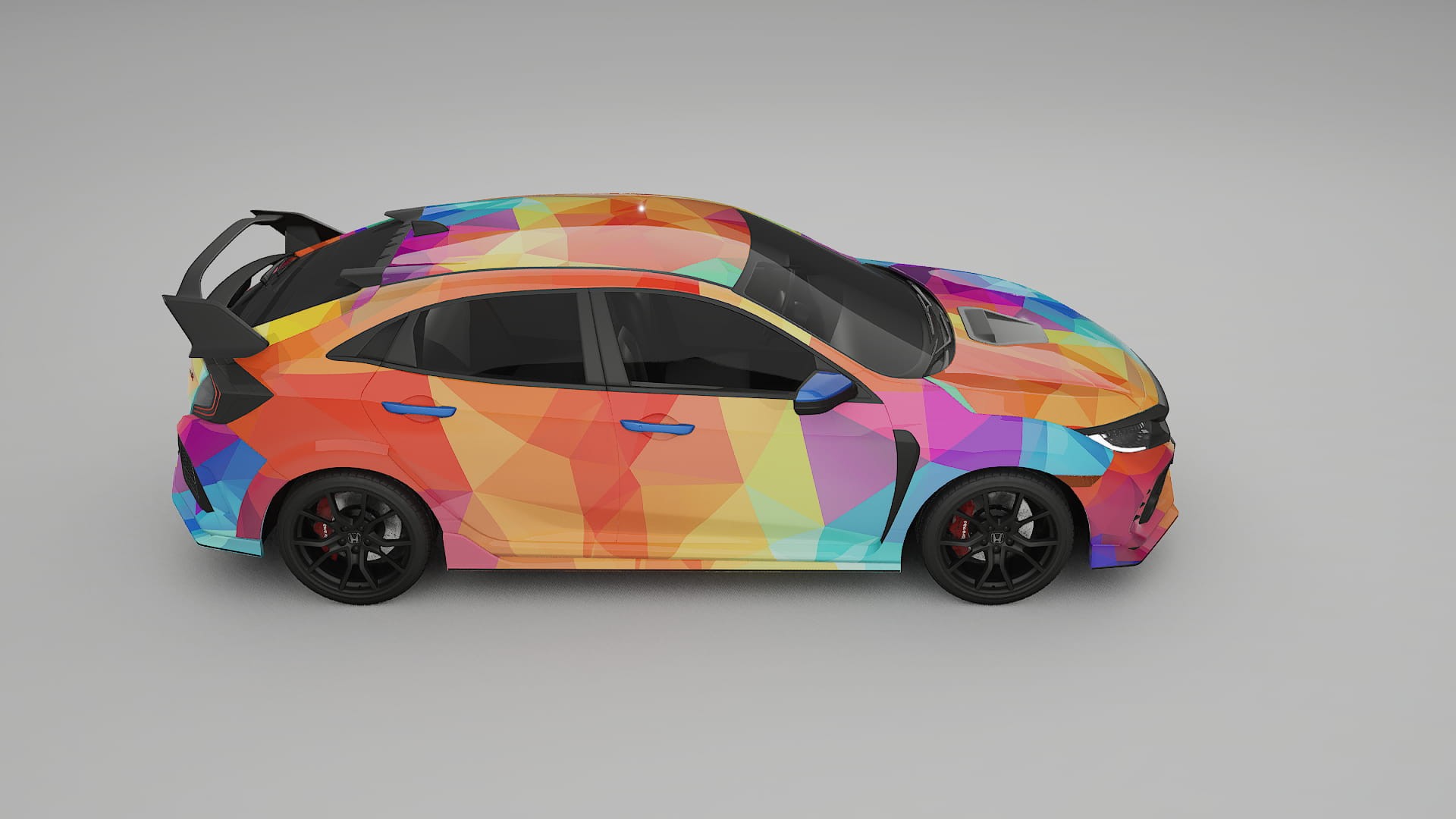 Honda Civic Type-R VECTOR VIBE – Design-Wrap PPF-Kit aus bedruckbarer Polyurethanfolie