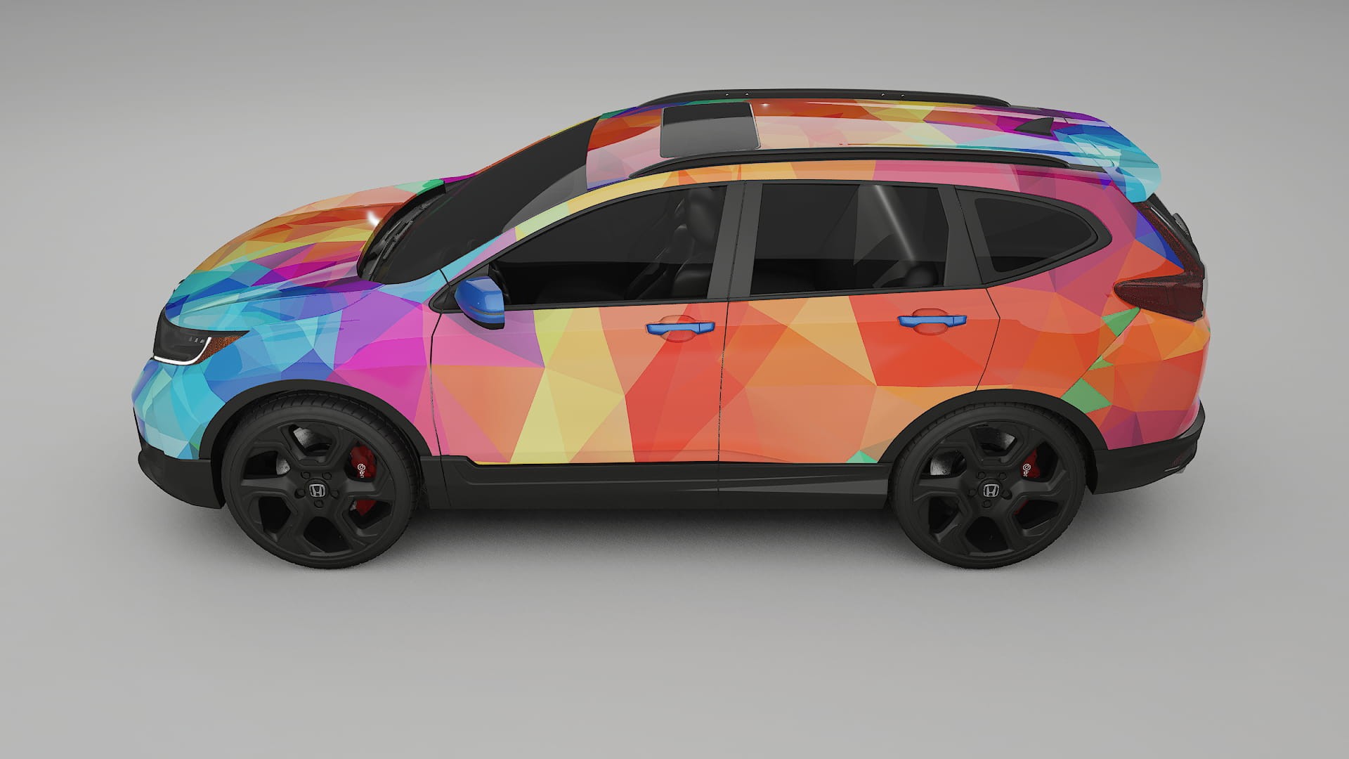 Honda CRV Touring prefacelift pre-LCI VECTOR VIBE – Design-Wrap PPF-Kit aus bedruckbarer Polyurethanfolie