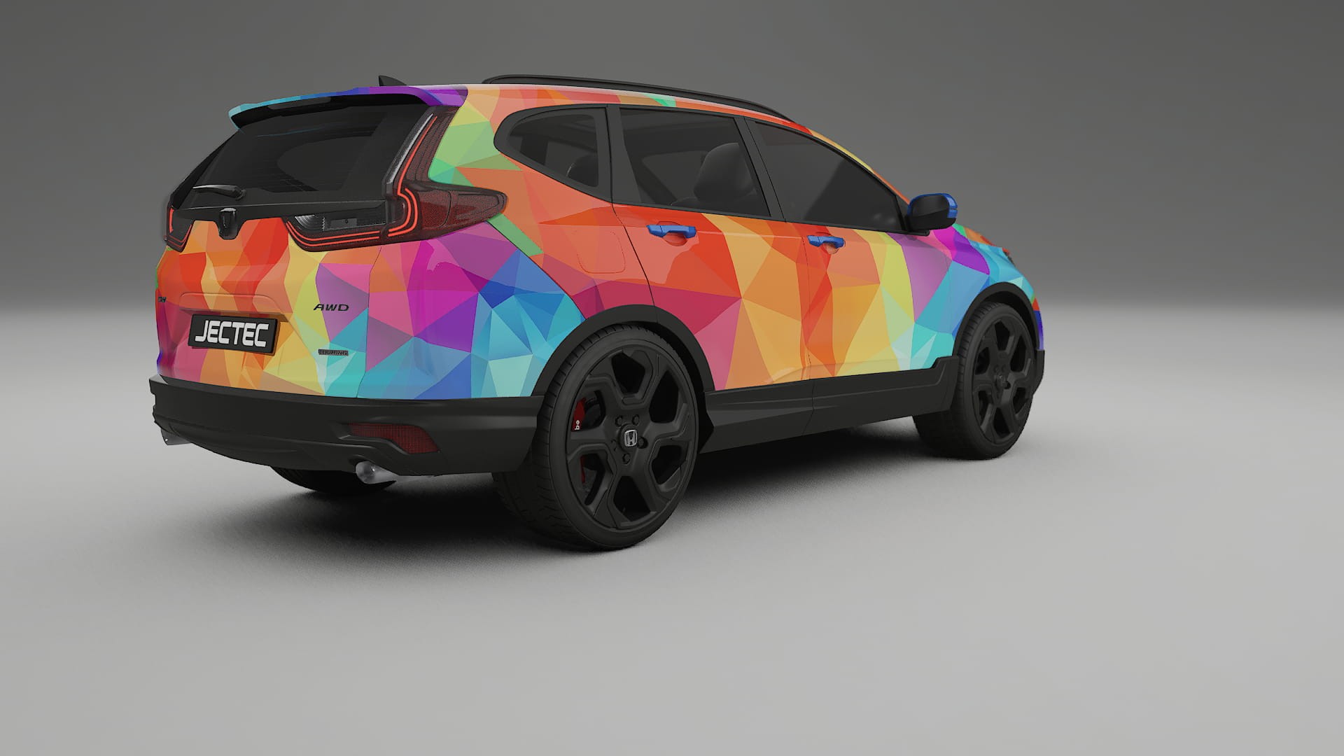 Honda CRV Touring prefacelift pre-LCI VECTOR VIBE – Design-Wrap PPF-Kit aus bedruckbarer Polyurethanfolie