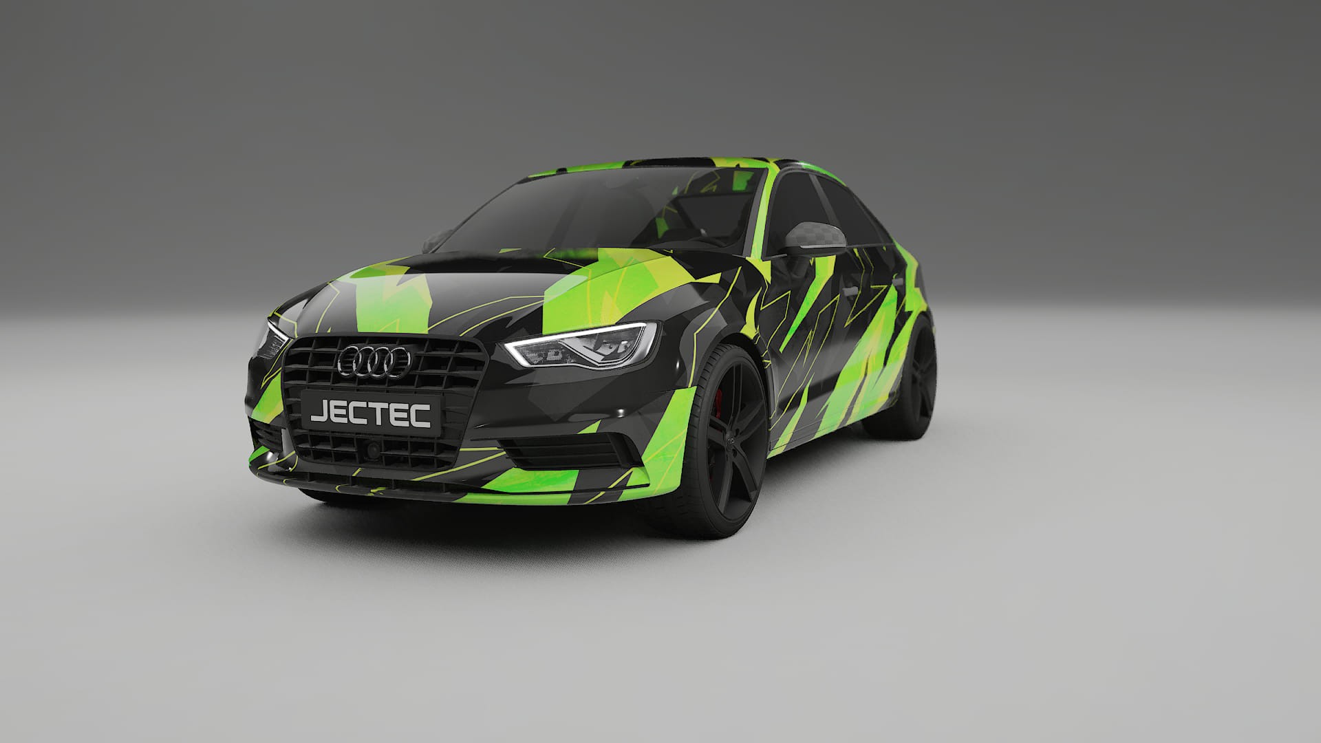 Audi A3 8V sedan prefacelift pre-LCI NINJA TURTLES – Design-Wrap PPF-Kit aus bedruckbarer Polyurethanfolie