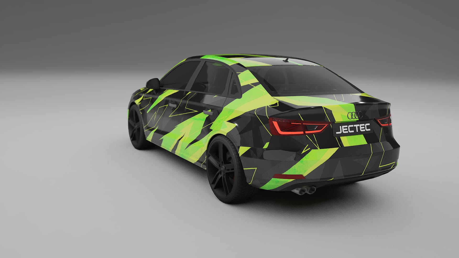 Audi A3 8V sedan prefacelift pre-LCI NINJA TURTLES – Design-Wrap PPF-Kit aus bedruckbarer Polyurethanfolie