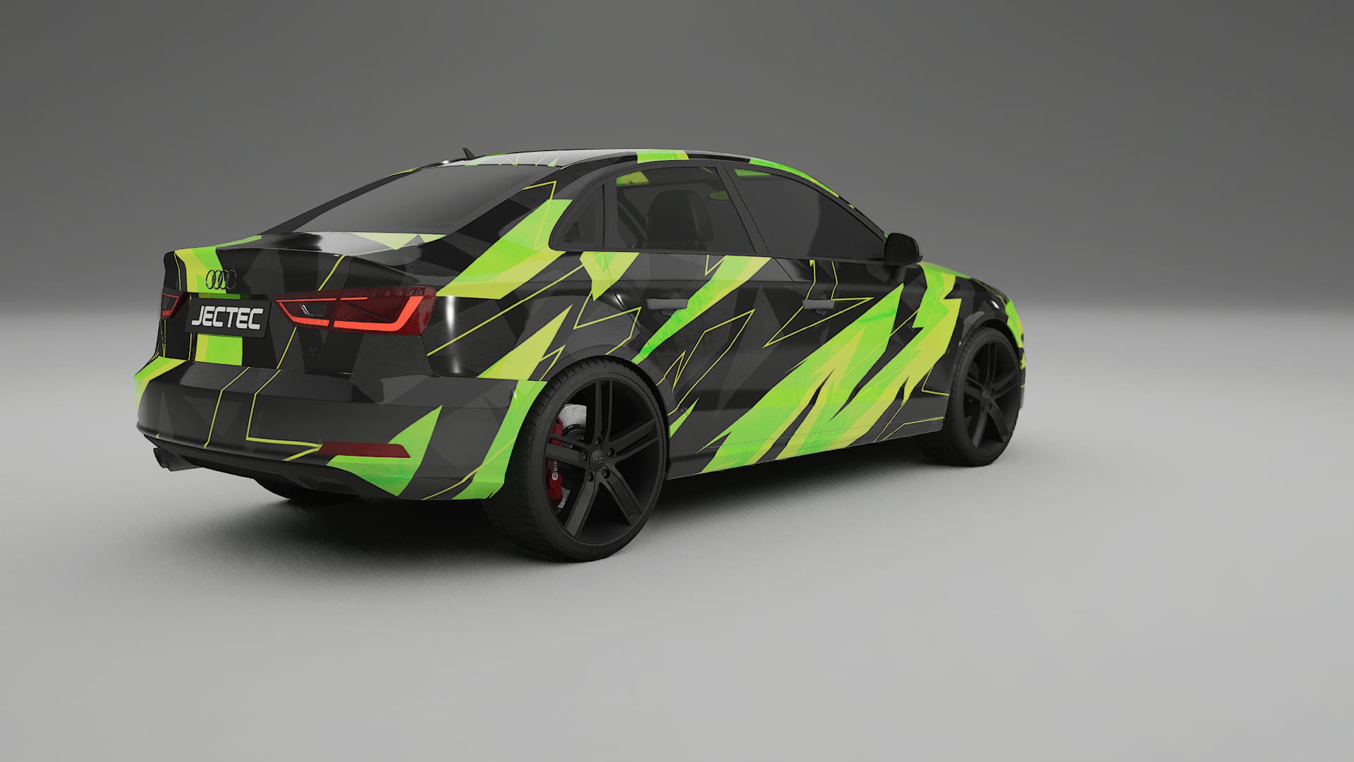 Audi A3 8V sedan prefacelift pre-LCI NINJA TURTLES – Design-Wrap PPF-Kit aus bedruckbarer Polyurethanfolie