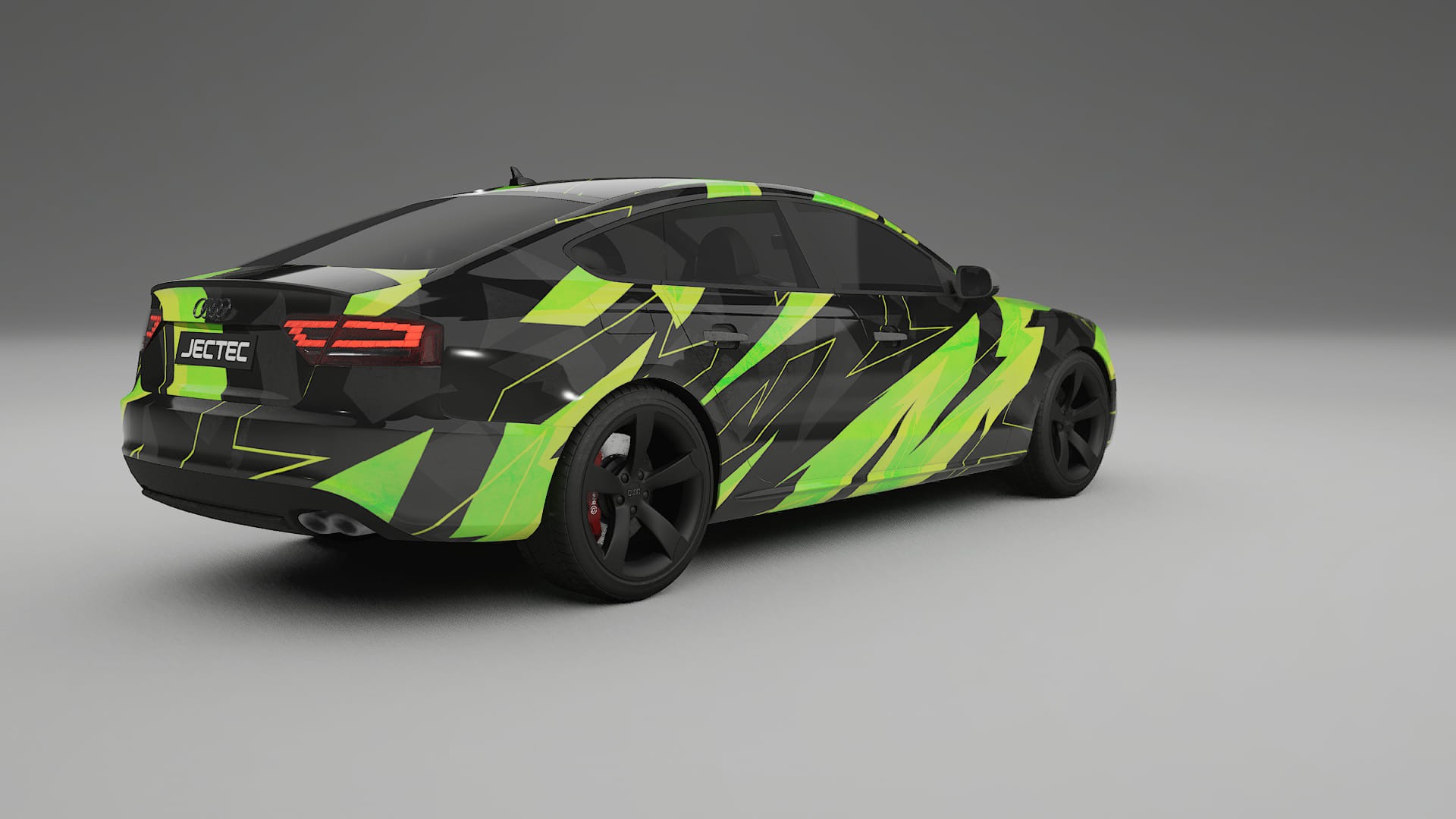 Audi A5 8T Sportback prefacelift pre-LCI NINJA TURTLES – Design-Wrap PPF-Kit aus bedruckbarer Polyurethanfolie