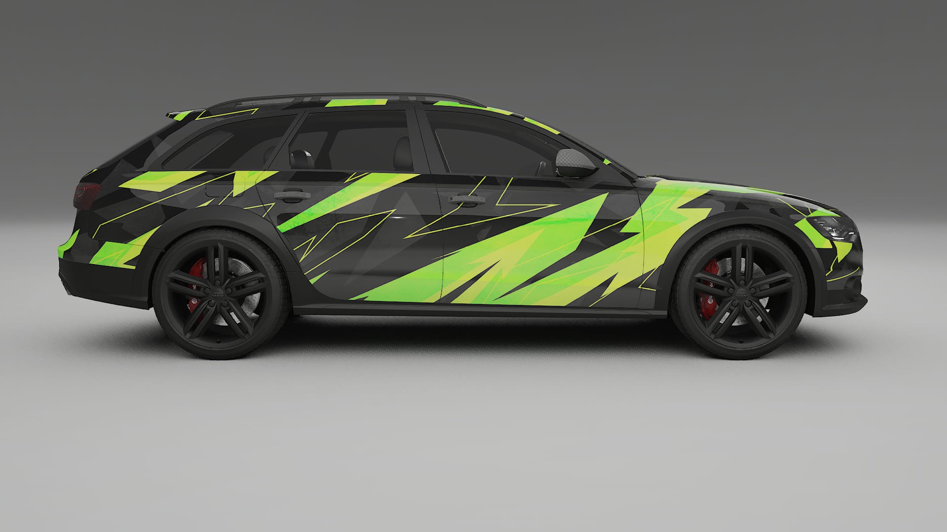Audi A6 Allroad C7 prefacelift pre-LCI NINJA TURTLES – Design-Wrap PPF-Kit aus bedruckbarer Polyurethanfolie