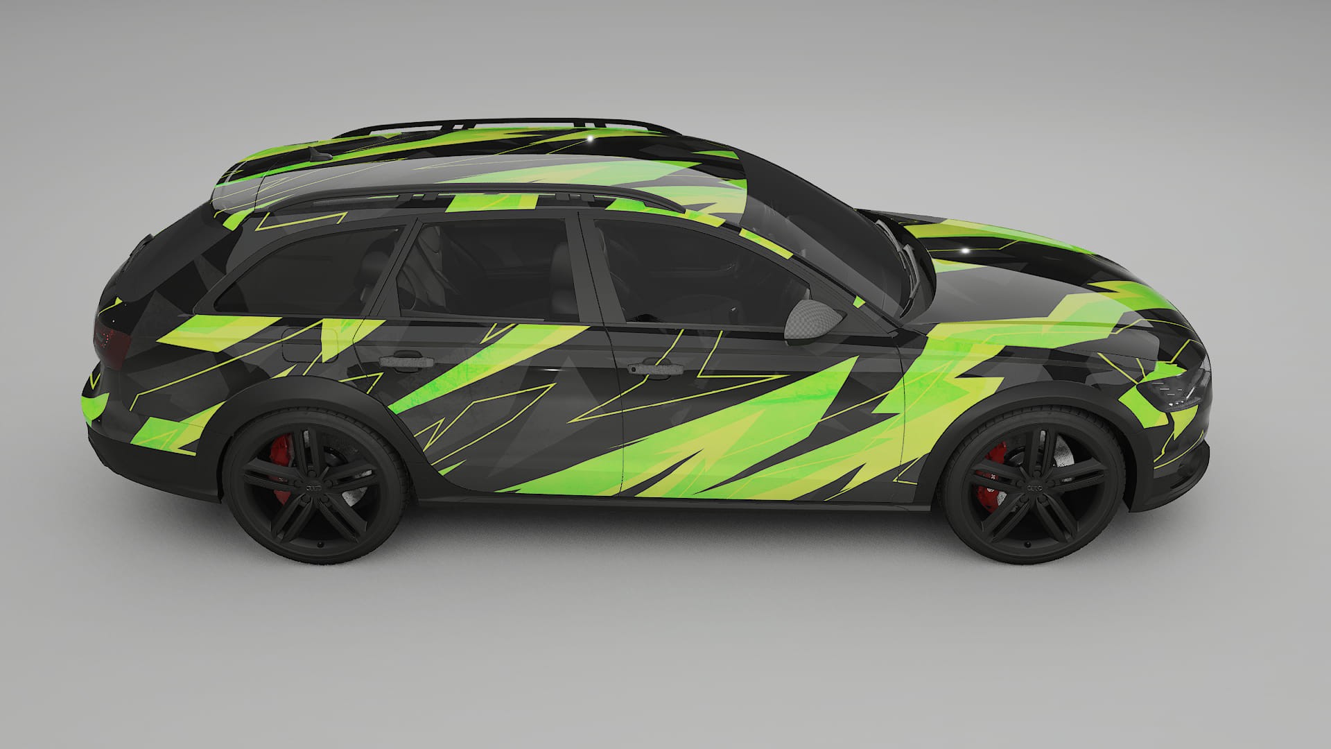 Audi A6 Allroad C7 prefacelift pre-LCI NINJA TURTLES – Design-Wrap PPF-Kit aus bedruckbarer Polyurethanfolie