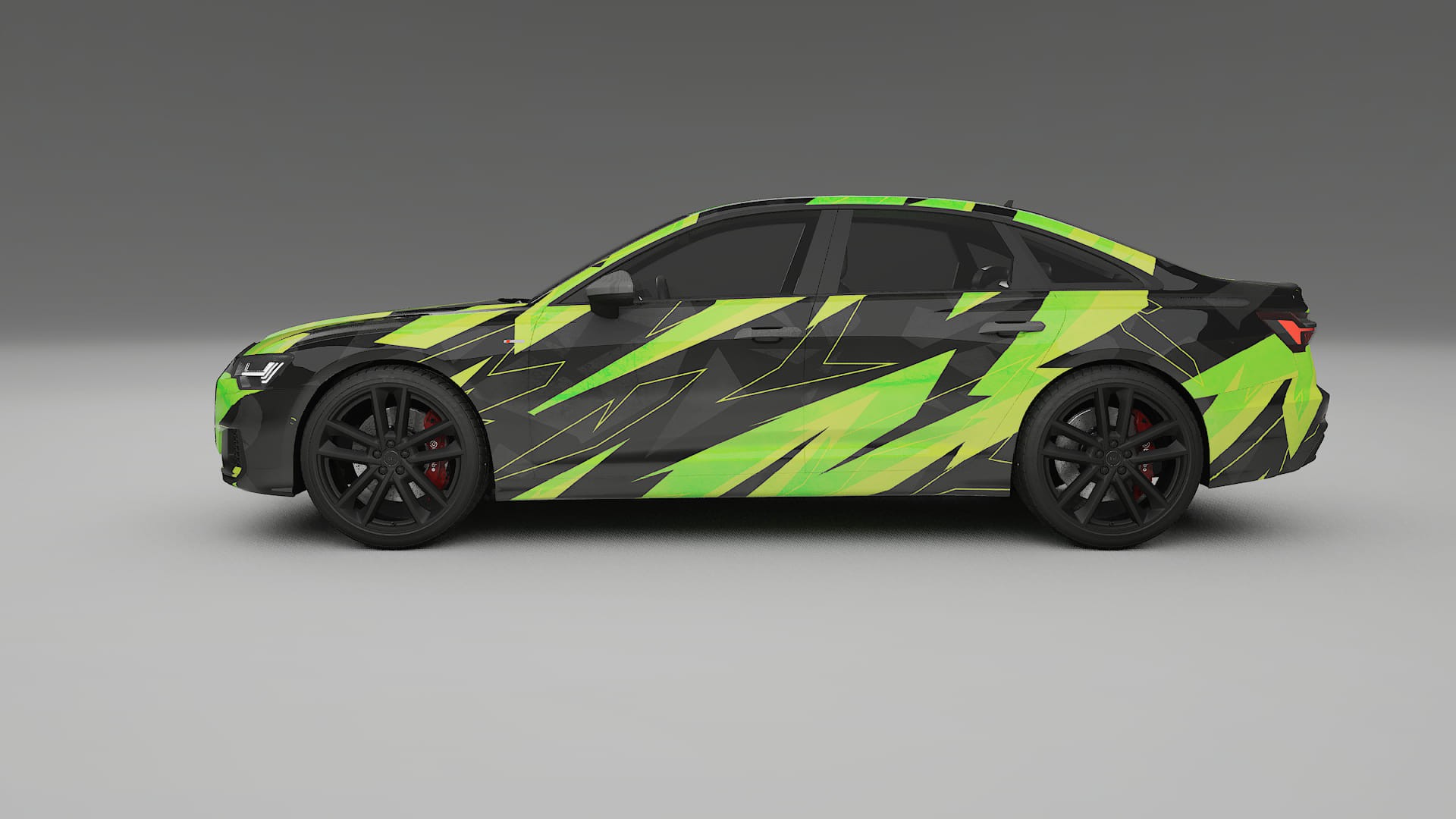 Audi A6 S-Line C8 NINJA TURTLES – Design-Wrap PPF-Kit aus bedruckbarer Polyurethanfolie