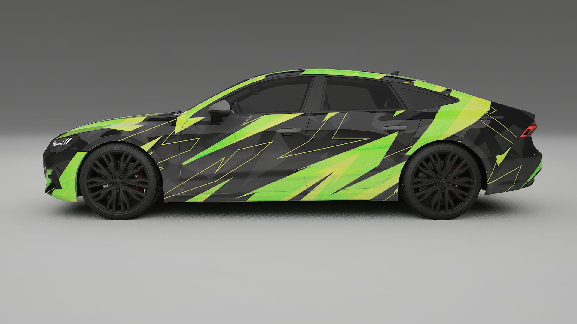 Audi A7 C8 Sportback prefacelift pre-LCI NINJA TURTLES – Design-Wrap PPF-Kit aus bedruckbarer Polyurethanfolie