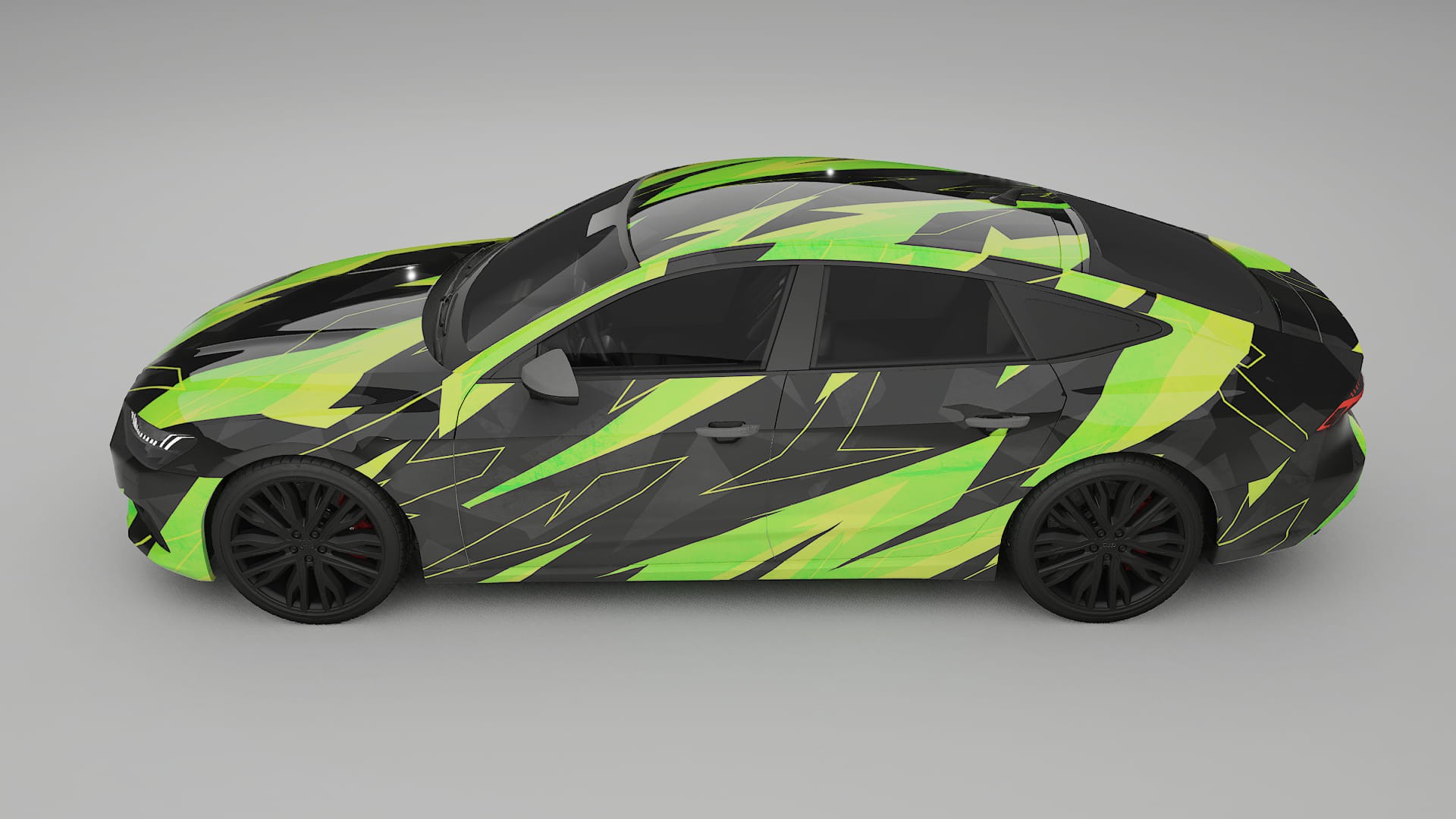 Audi A7 C8 Sportback prefacelift pre-LCI NINJA TURTLES – Design-Wrap PPF-Kit aus bedruckbarer Polyurethanfolie