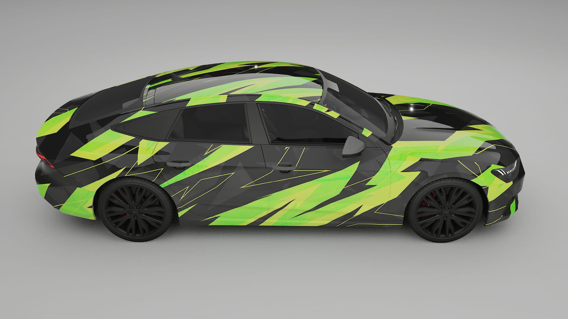 Audi A7 C8 Sportback prefacelift pre-LCI NINJA TURTLES – Design-Wrap PPF-Kit aus bedruckbarer Polyurethanfolie