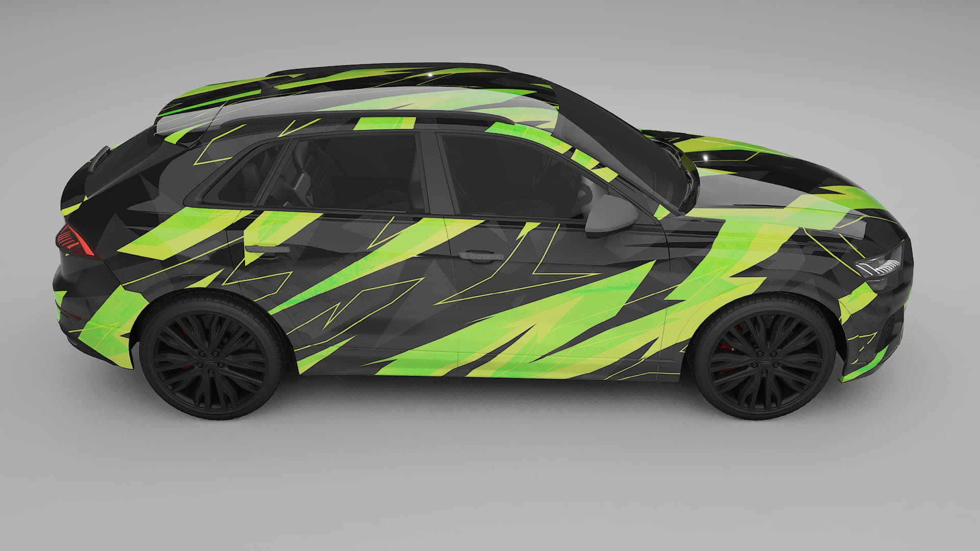 Audi Q8 F1 prefacelift pre-LCI NINJA TURTLES – Design-Wrap PPF-Kit aus bedruckbarer Polyurethanfolie