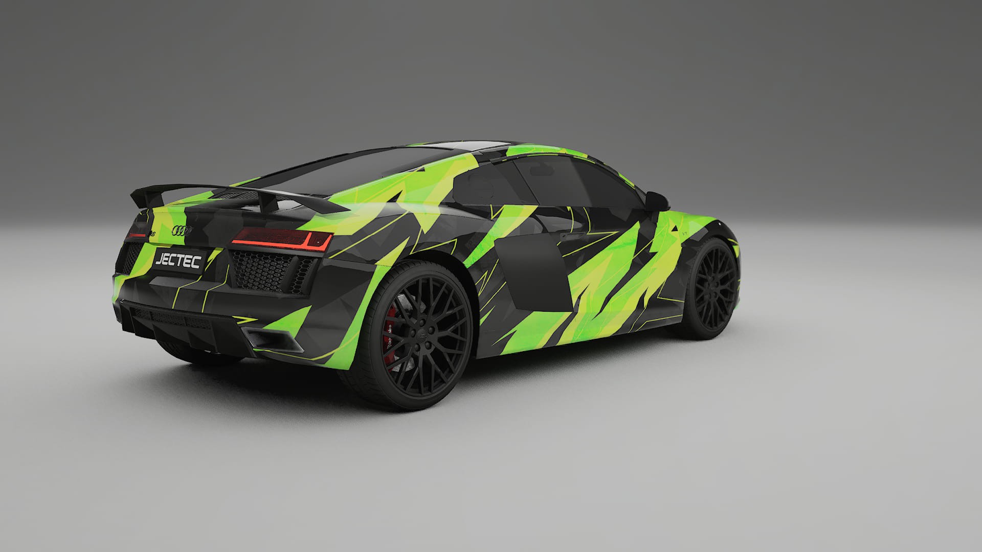 Audi R8 typ-4S prefacelift pre-LCI NINJA TURTLES – Design-Wrap PPF-Kit aus bedruckbarer Polyurethanfolie
