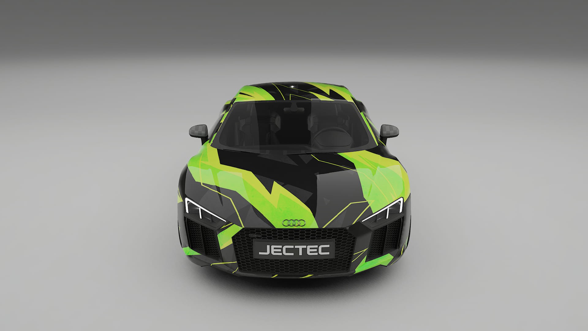 Audi R8 typ-4S prefacelift pre-LCI NINJA TURTLES – Design-Wrap PPF-Kit aus bedruckbarer Polyurethanfolie