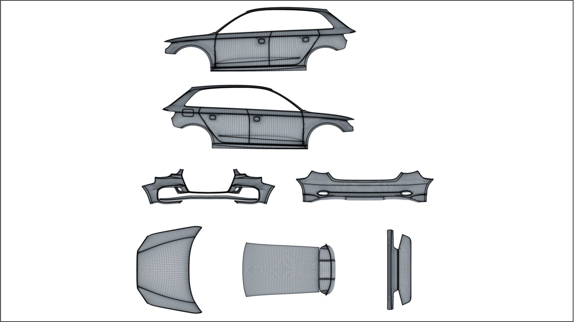 Audi RS3 Sportback 8V facelift LCI NINJA TURTLES – Design-Wrap PPF-Kit aus bedruckbarer Polyurethanfolie