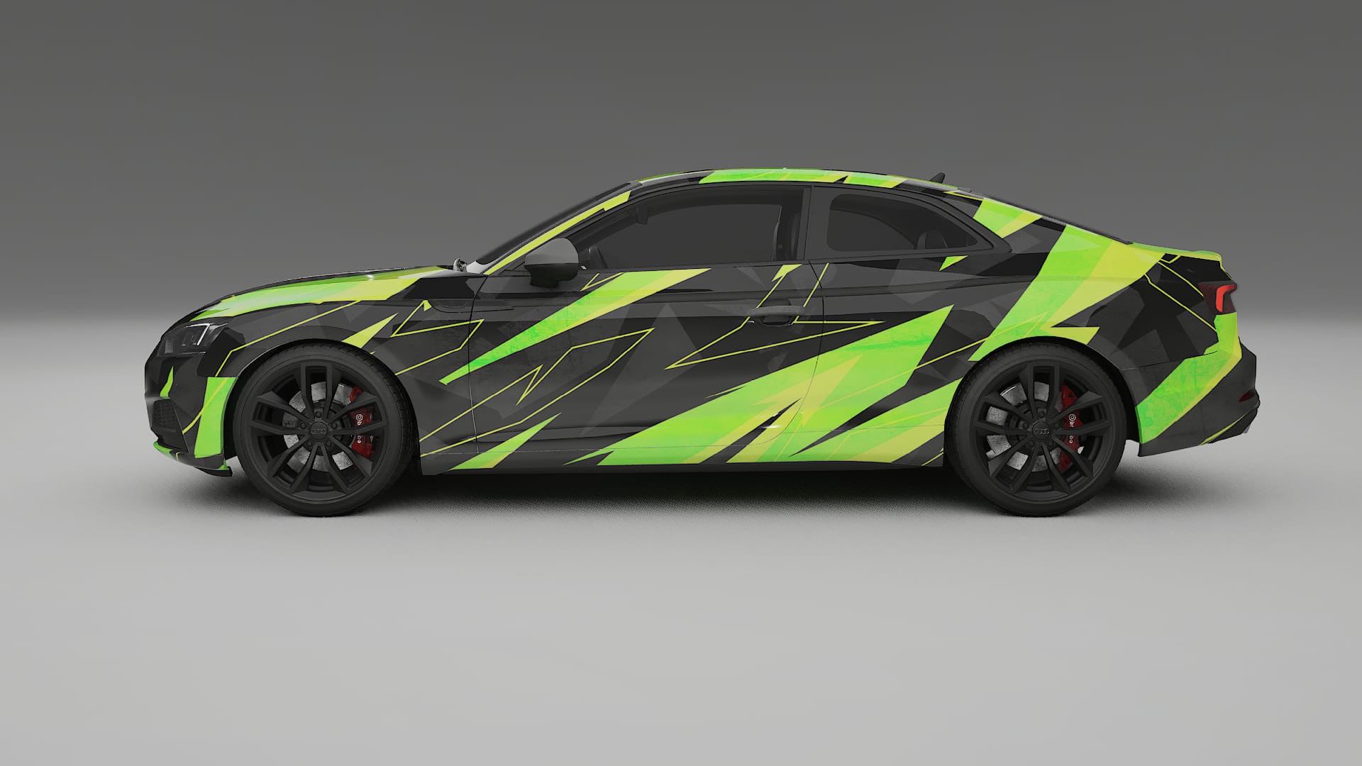 Audi S5 B9 prefacelift pre-LCI NINJA TURTLES – Design-Wrap PPF-Kit aus bedruckbarer Polyurethanfolie