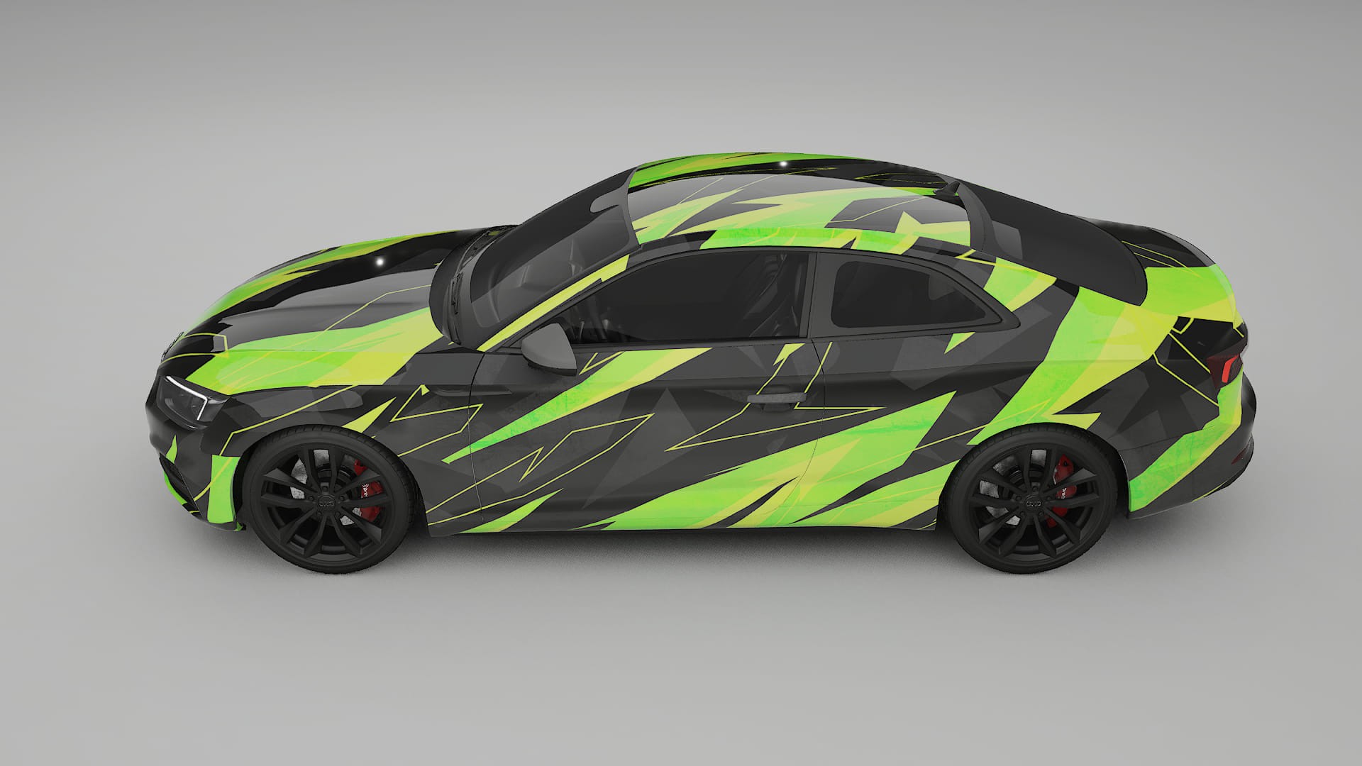 Audi S5 B9 prefacelift pre-LCI NINJA TURTLES – Design-Wrap PPF-Kit aus bedruckbarer Polyurethanfolie