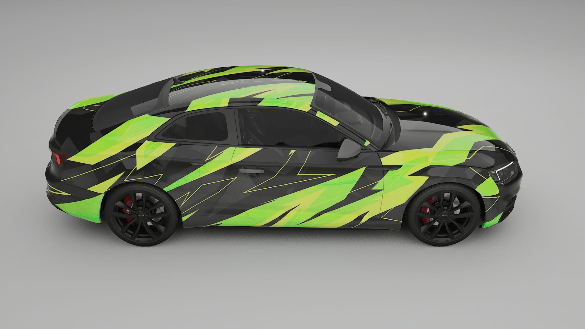 Audi S5 B9 prefacelift pre-LCI NINJA TURTLES – Design-Wrap PPF-Kit aus bedruckbarer Polyurethanfolie