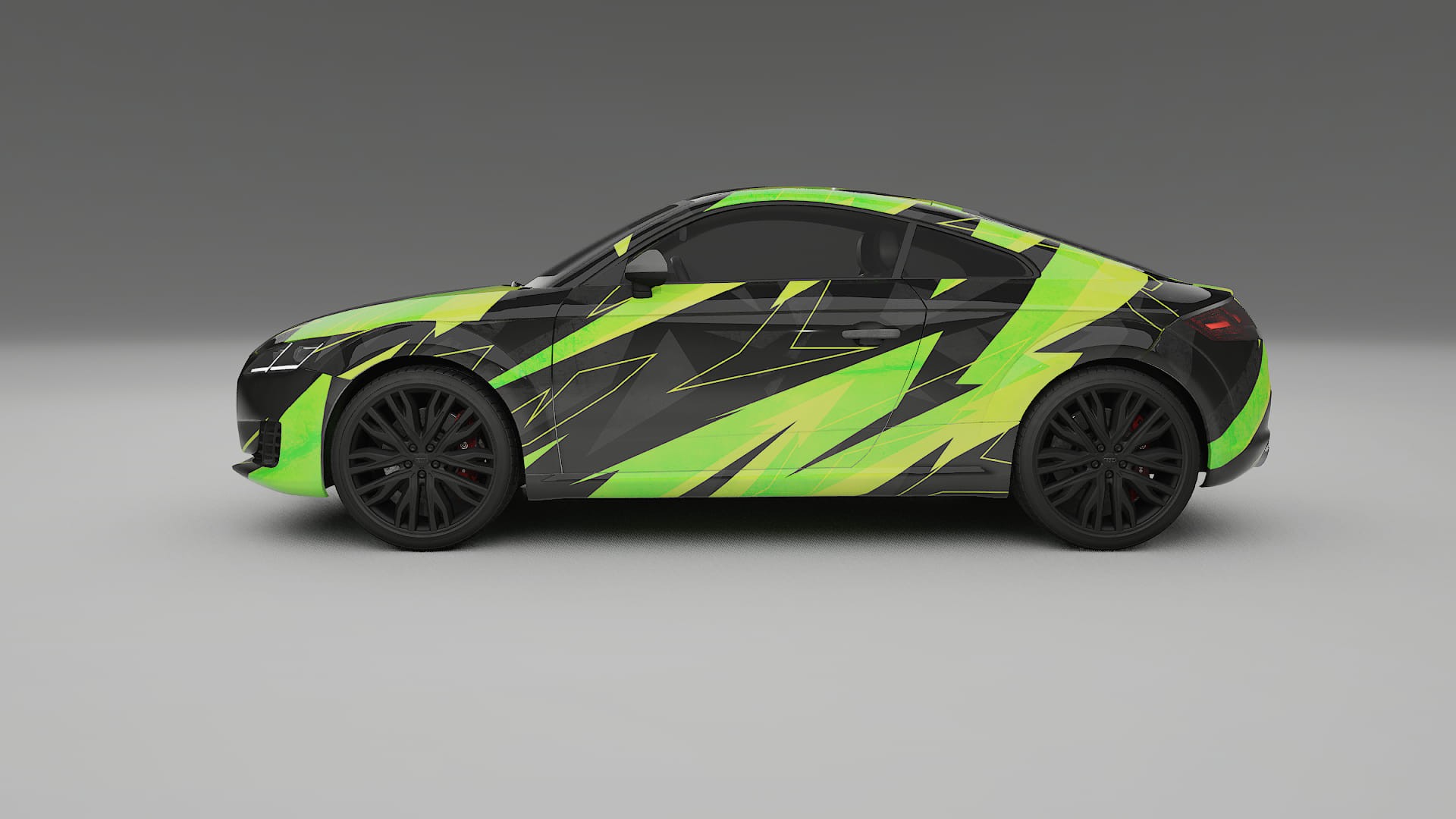 Audi TT Coupe 8S prefacelift pre-LCI NINJA TURTLES – Design-Wrap PPF-Kit aus bedruckbarer Polyurethanfolie