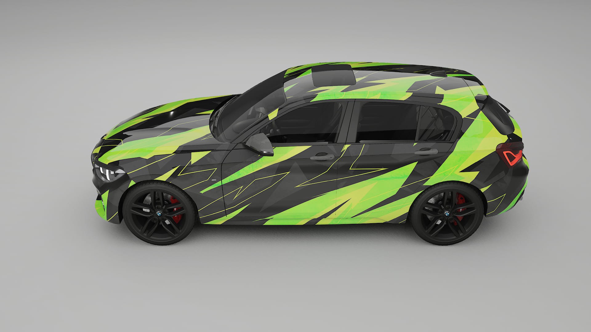 BMW 1 F20 facelift LCI NINJA TURTLES – Design-Wrap PPF-Kit aus bedruckbarer Polyurethanfolie