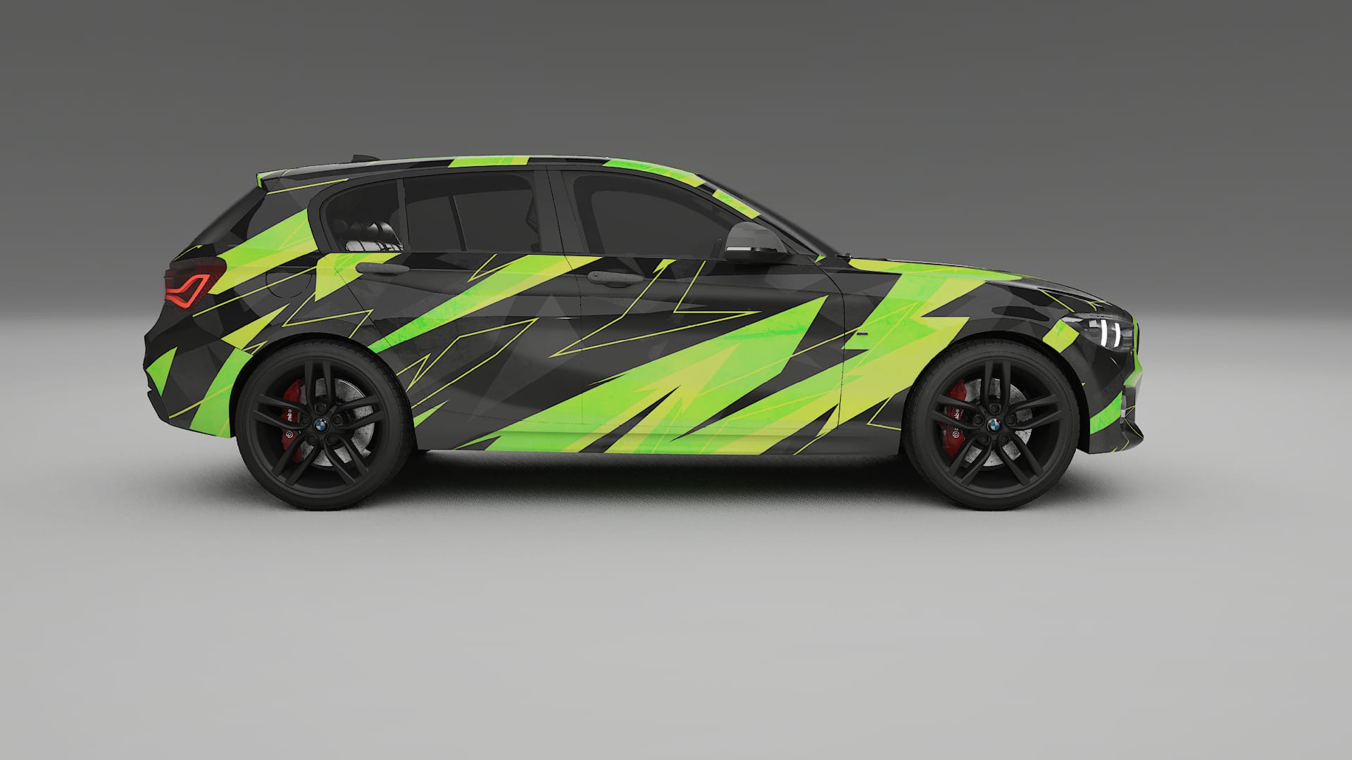 BMW 1 F20 facelift LCI NINJA TURTLES – Design-Wrap PPF-Kit aus bedruckbarer Polyurethanfolie