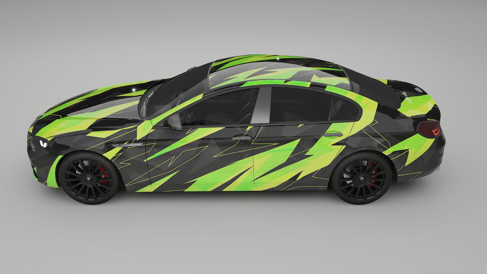 BMW 6 F06 NINJA TURTLES – Design-Wrap PPF-Kit aus bedruckbarer Polyurethanfolie