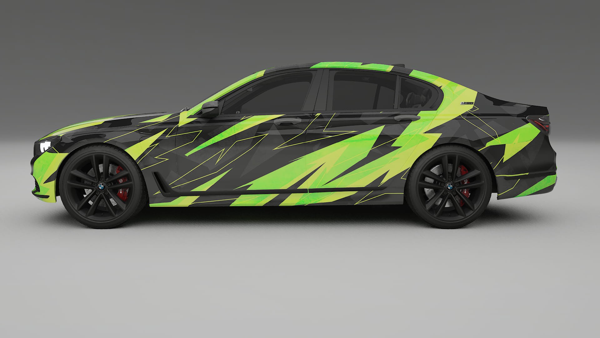 BMW 7 G11 G12 facelift LCI NINJA TURTLES – Design-Wrap PPF-Kit aus bedruckbarer Polyurethanfolie