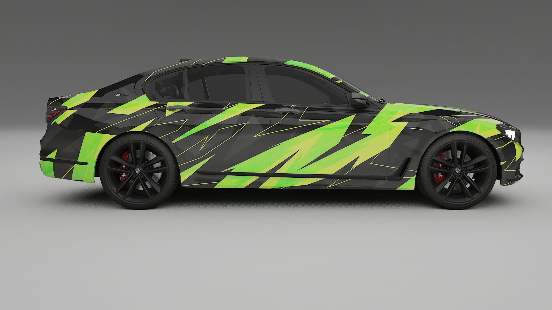 BMW 7 G11 G12 facelift LCI NINJA TURTLES – Design-Wrap PPF-Kit aus bedruckbarer Polyurethanfolie