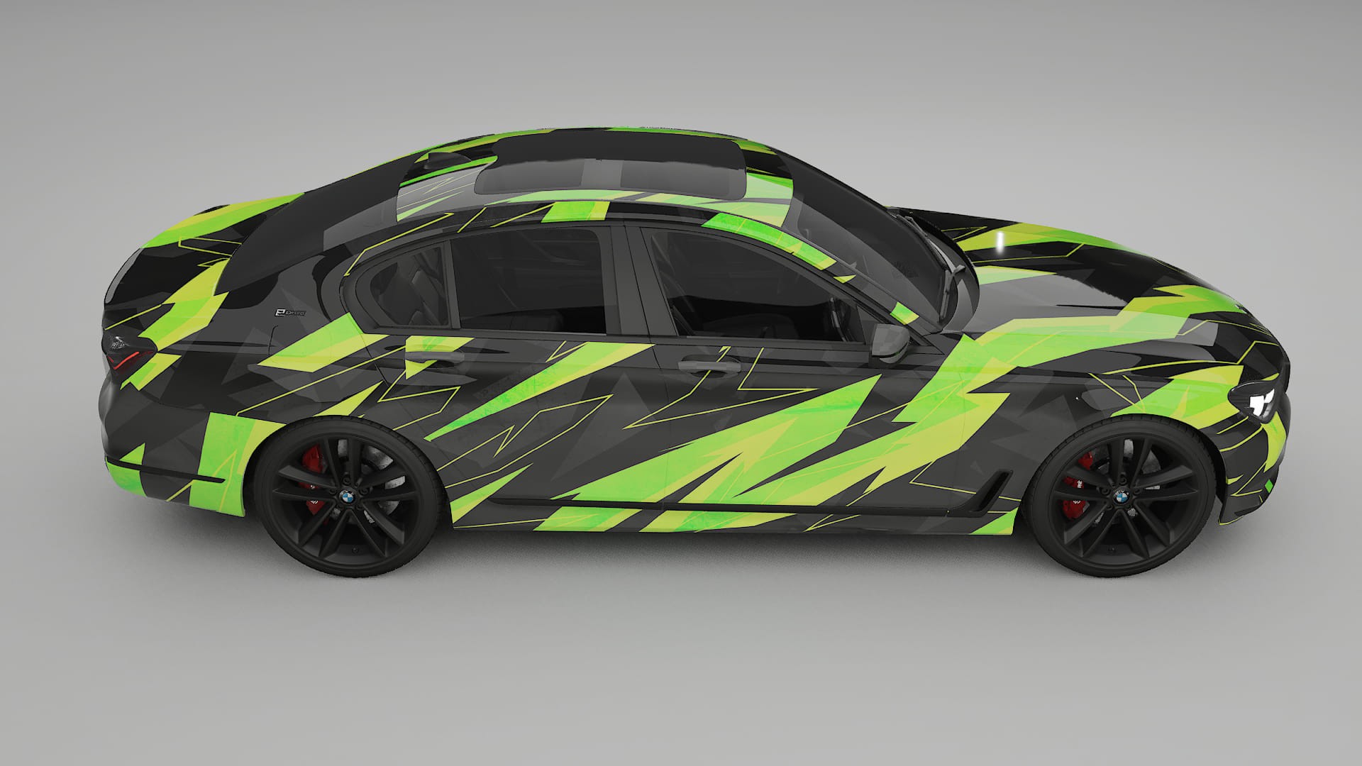 BMW 7 G11 G12 facelift LCI NINJA TURTLES – Design-Wrap PPF-Kit aus bedruckbarer Polyurethanfolie