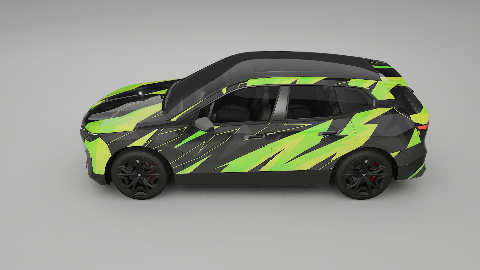 BMW iX M60 NINJA TURTLES – Design-Wrap PPF-Kit aus bedruckbarer Polyurethanfolie