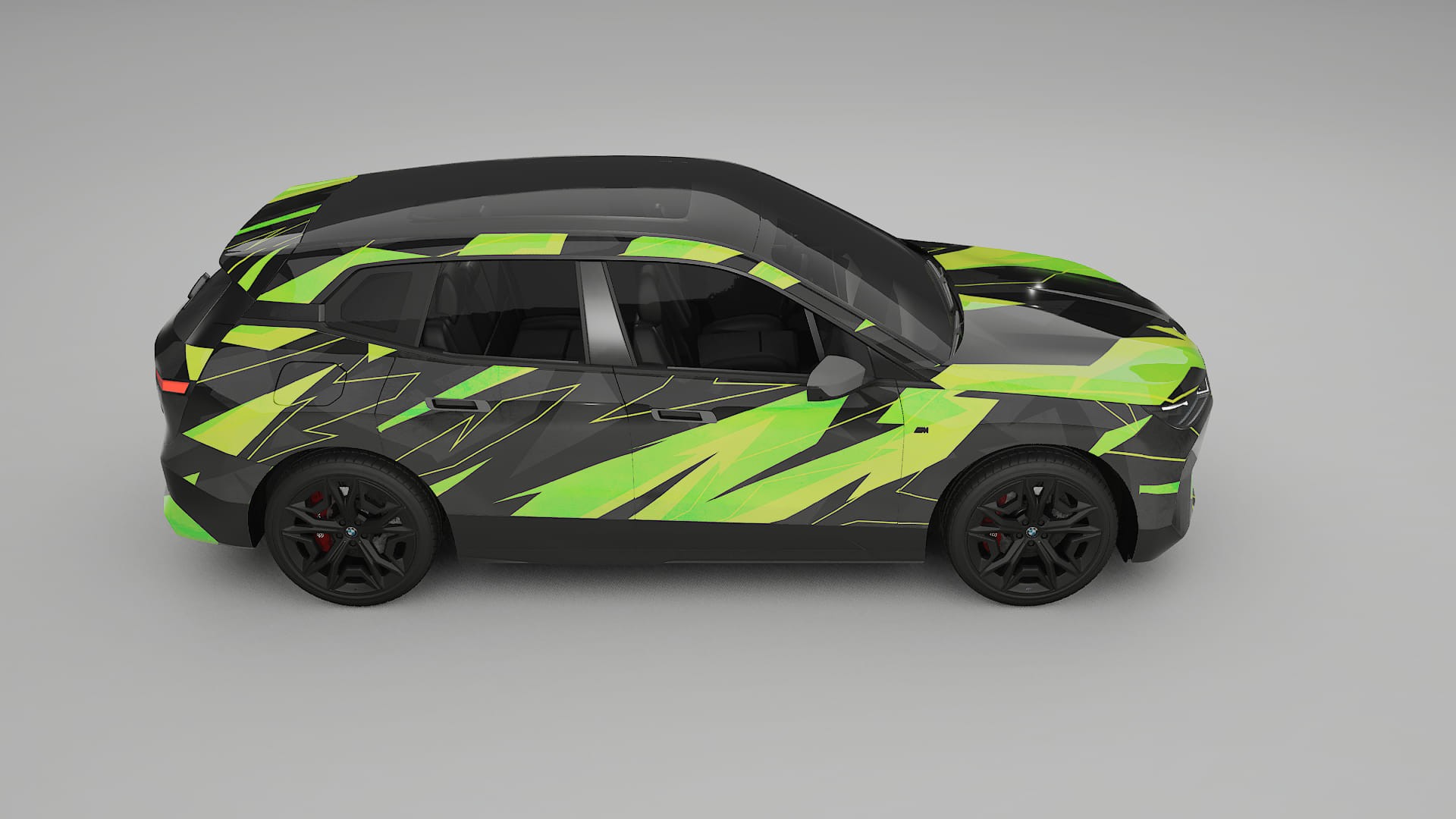 BMW iX M60 NINJA TURTLES – Design-Wrap PPF-Kit aus bedruckbarer Polyurethanfolie