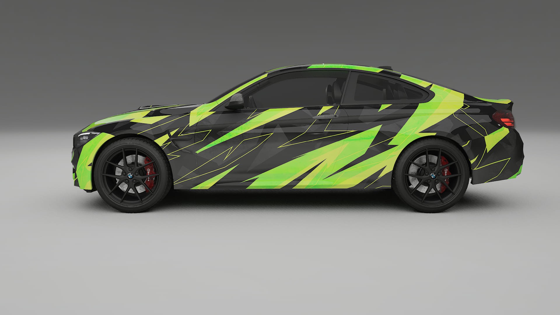BMW M4 F82 NINJA TURTLES – Design-Wrap PPF-Kit aus bedruckbarer Polyurethanfolie