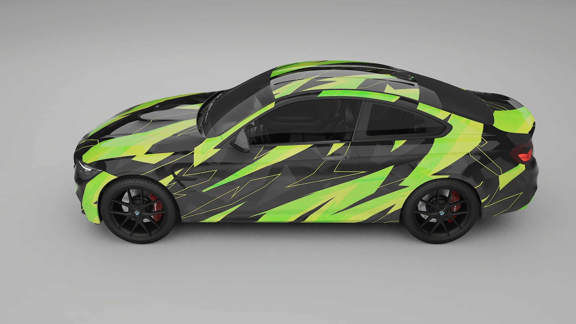 BMW M4 F82 NINJA TURTLES – Design-Wrap PPF-Kit aus bedruckbarer Polyurethanfolie