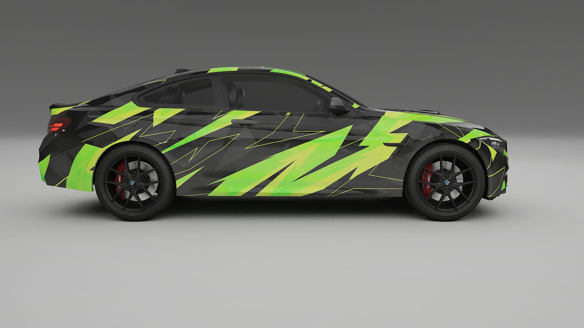 BMW M4 F82 NINJA TURTLES – Design-Wrap PPF-Kit aus bedruckbarer Polyurethanfolie