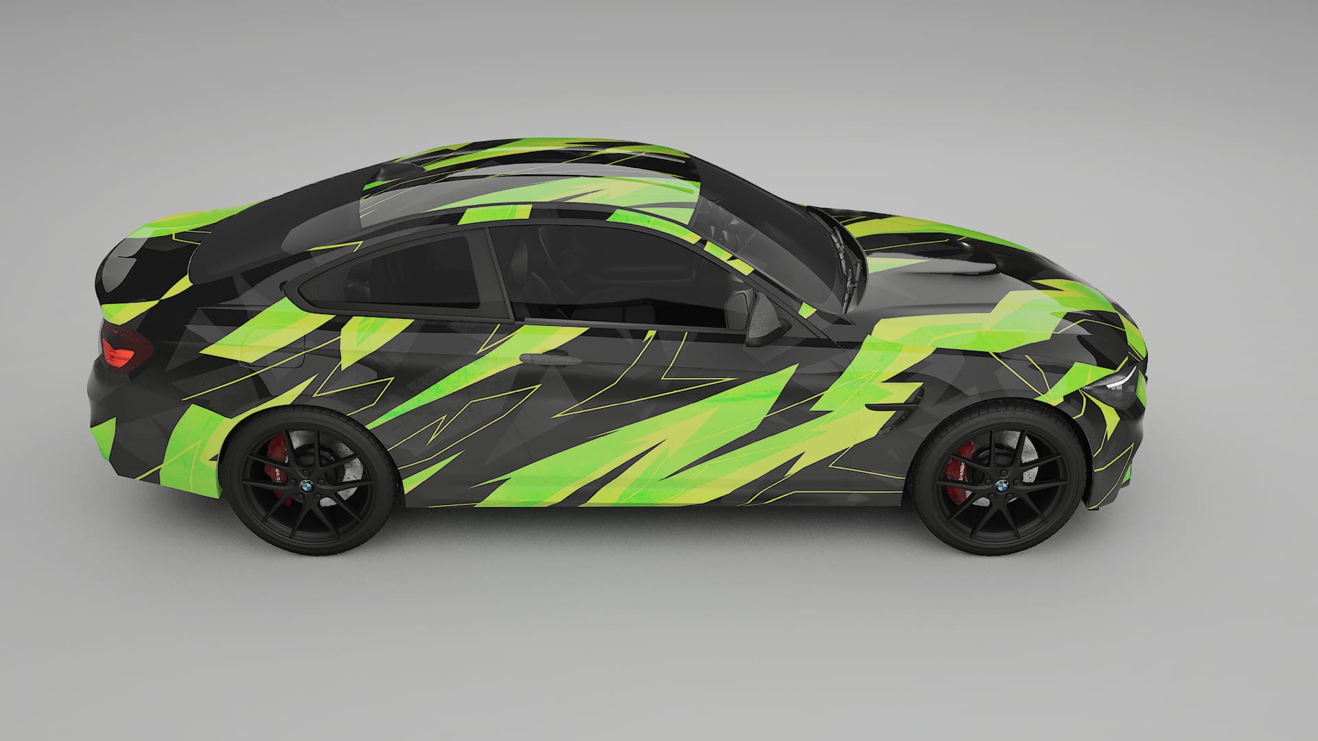 BMW M4 F82 NINJA TURTLES – Design-Wrap PPF-Kit aus bedruckbarer Polyurethanfolie