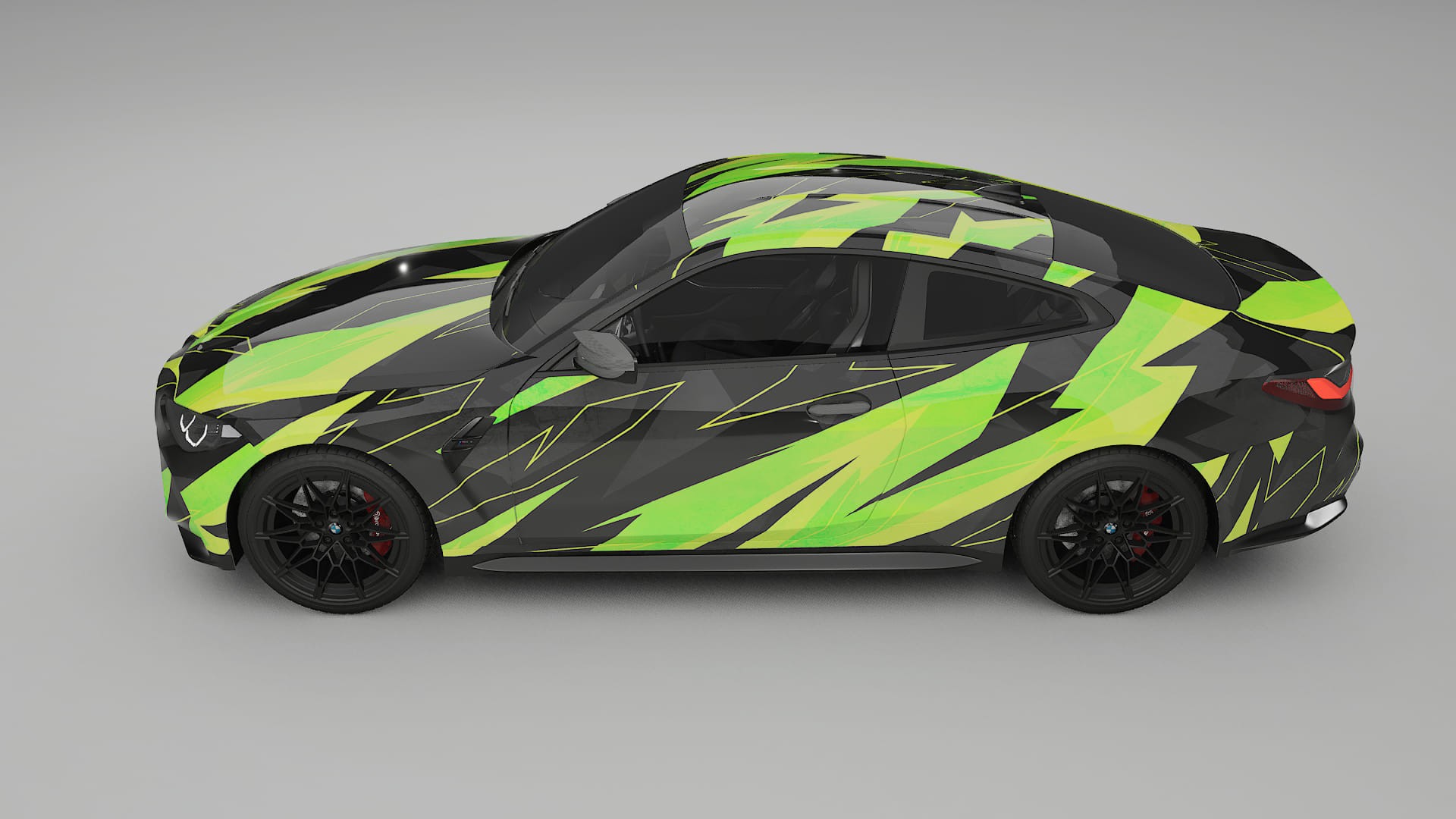 BMW M4 G82 NINJA TURTLES – Design-Wrap PPF-Kit aus bedruckbarer Polyurethanfolie