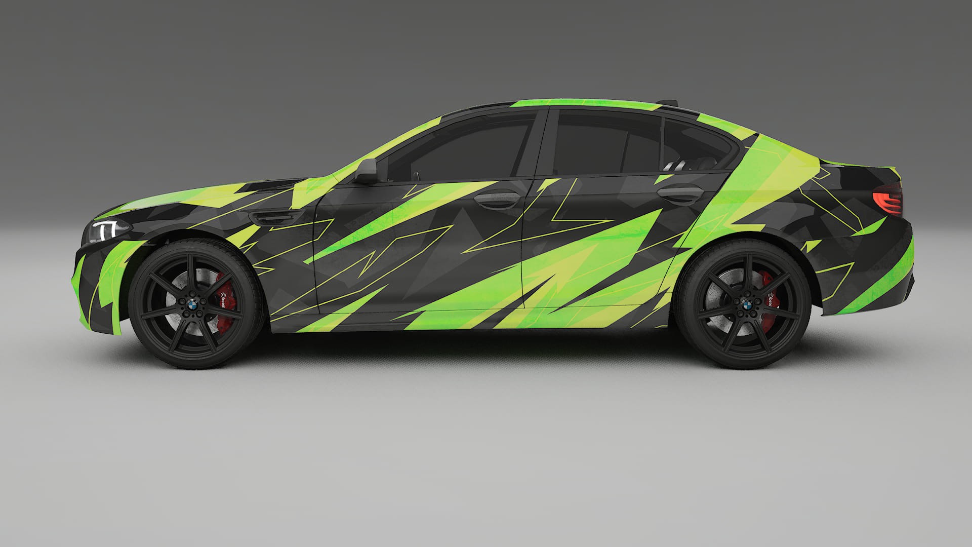 BMW M5 F10 NINJA TURTLES – Design-Wrap PPF-Kit aus bedruckbarer Polyurethanfolie