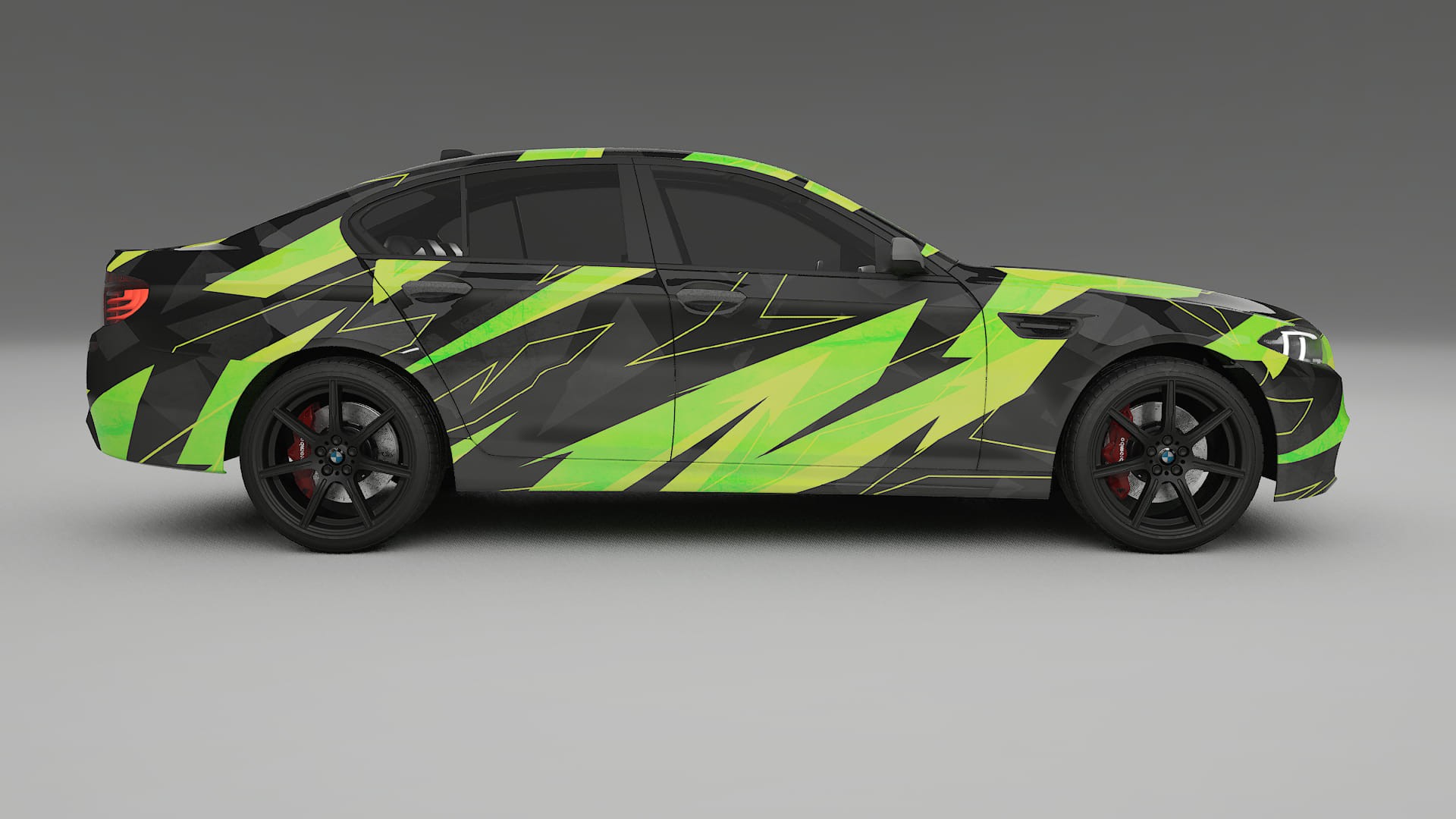 BMW M5 F10 NINJA TURTLES – Design-Wrap PPF-Kit aus bedruckbarer Polyurethanfolie