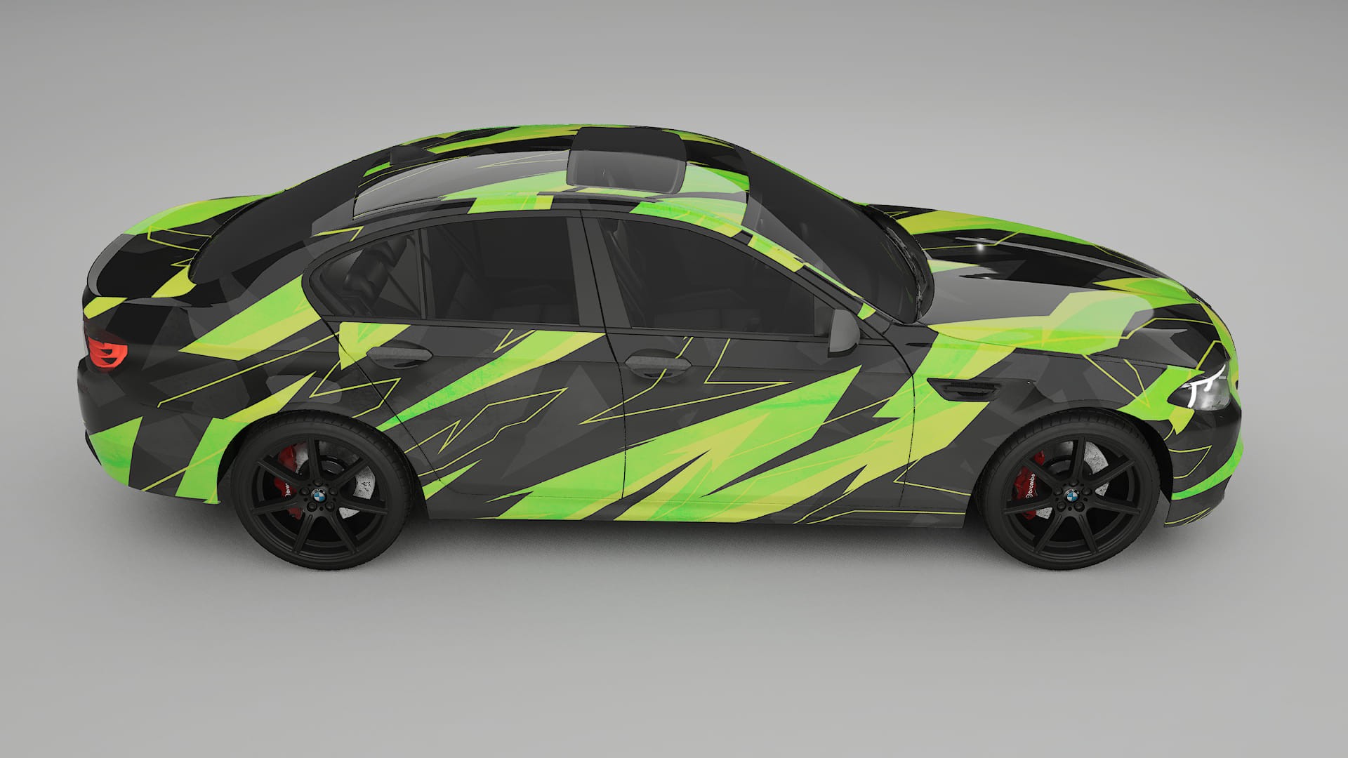 BMW M5 F10 NINJA TURTLES – Design-Wrap PPF-Kit aus bedruckbarer Polyurethanfolie