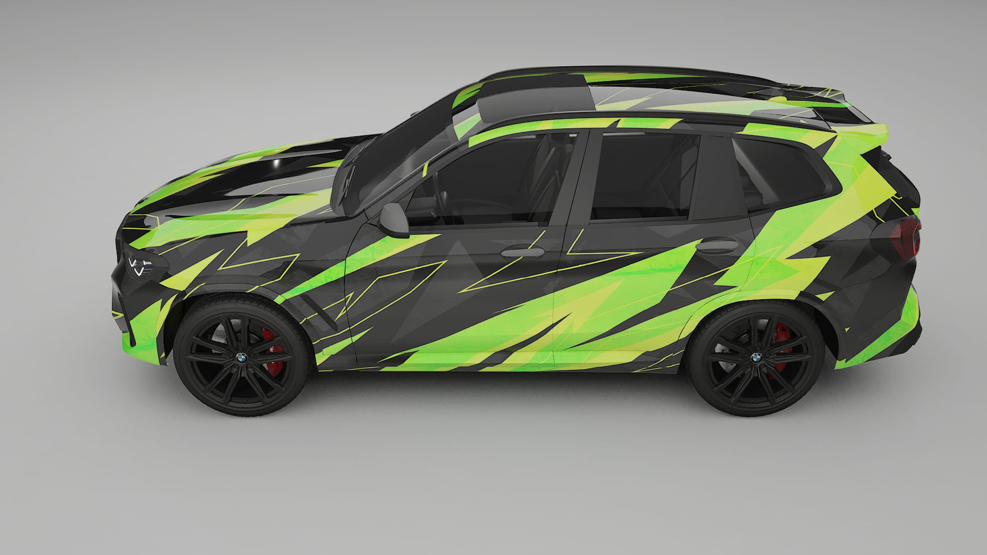 BMW X3 G01 facelift NINJA TURTLES – Design-Wrap PPF-Kit aus bedruckbarer Polyurethanfolie