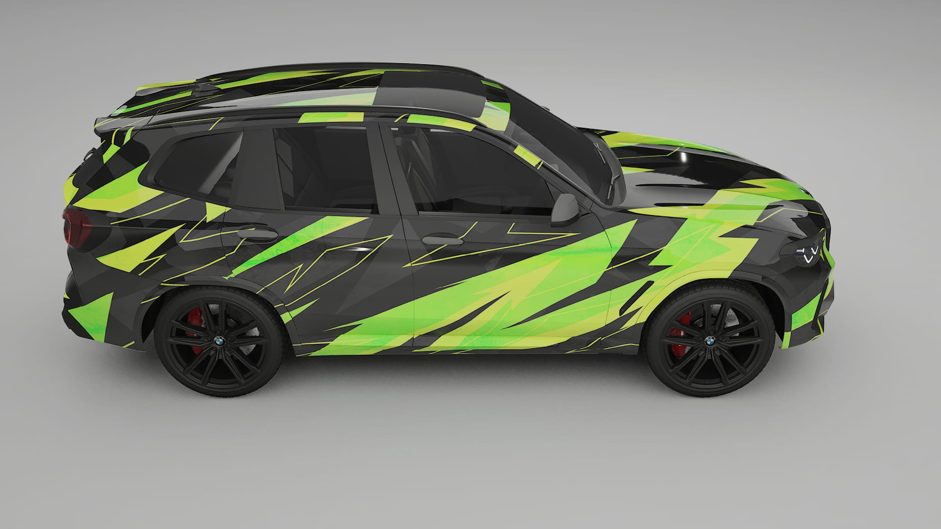 BMW X3 G01 facelift NINJA TURTLES – Design-Wrap PPF-Kit aus bedruckbarer Polyurethanfolie