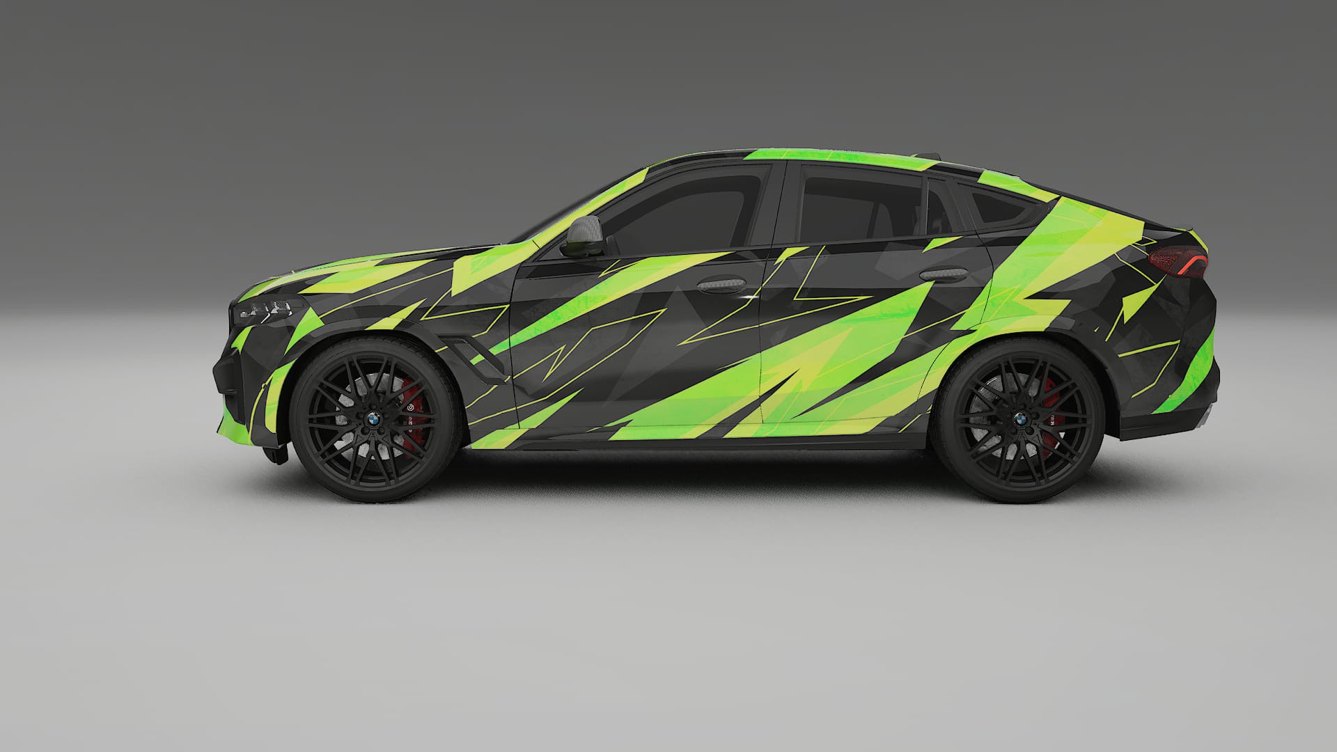 BMW X6 F96 Competition NINJA TURTLES – Design-Wrap PPF-Kit aus bedruckbarer Polyurethanfolie