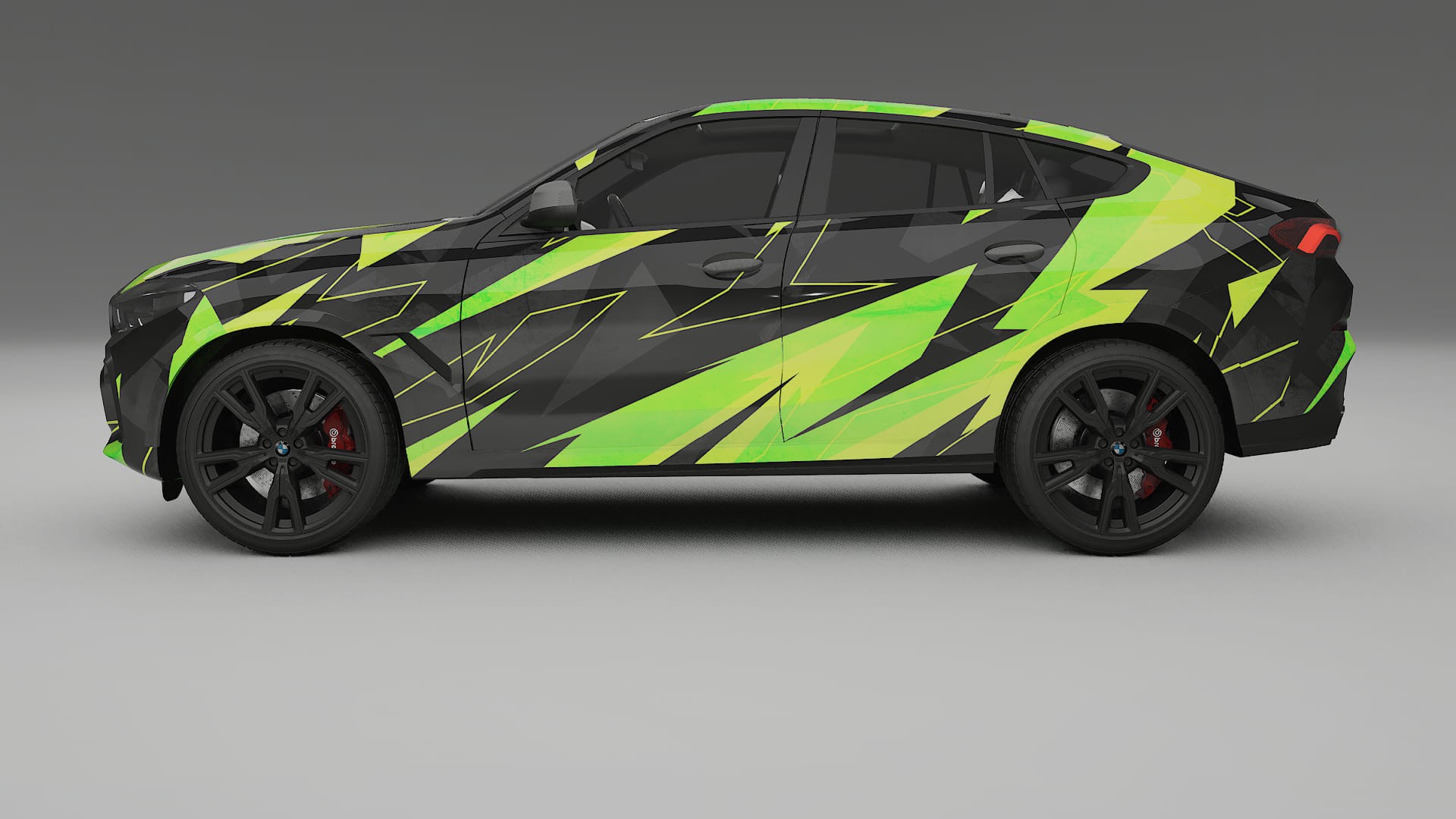 BMW X6 G06 F96 NINJA TURTLES – Design-Wrap PPF-Kit aus bedruckbarer Polyurethanfolie