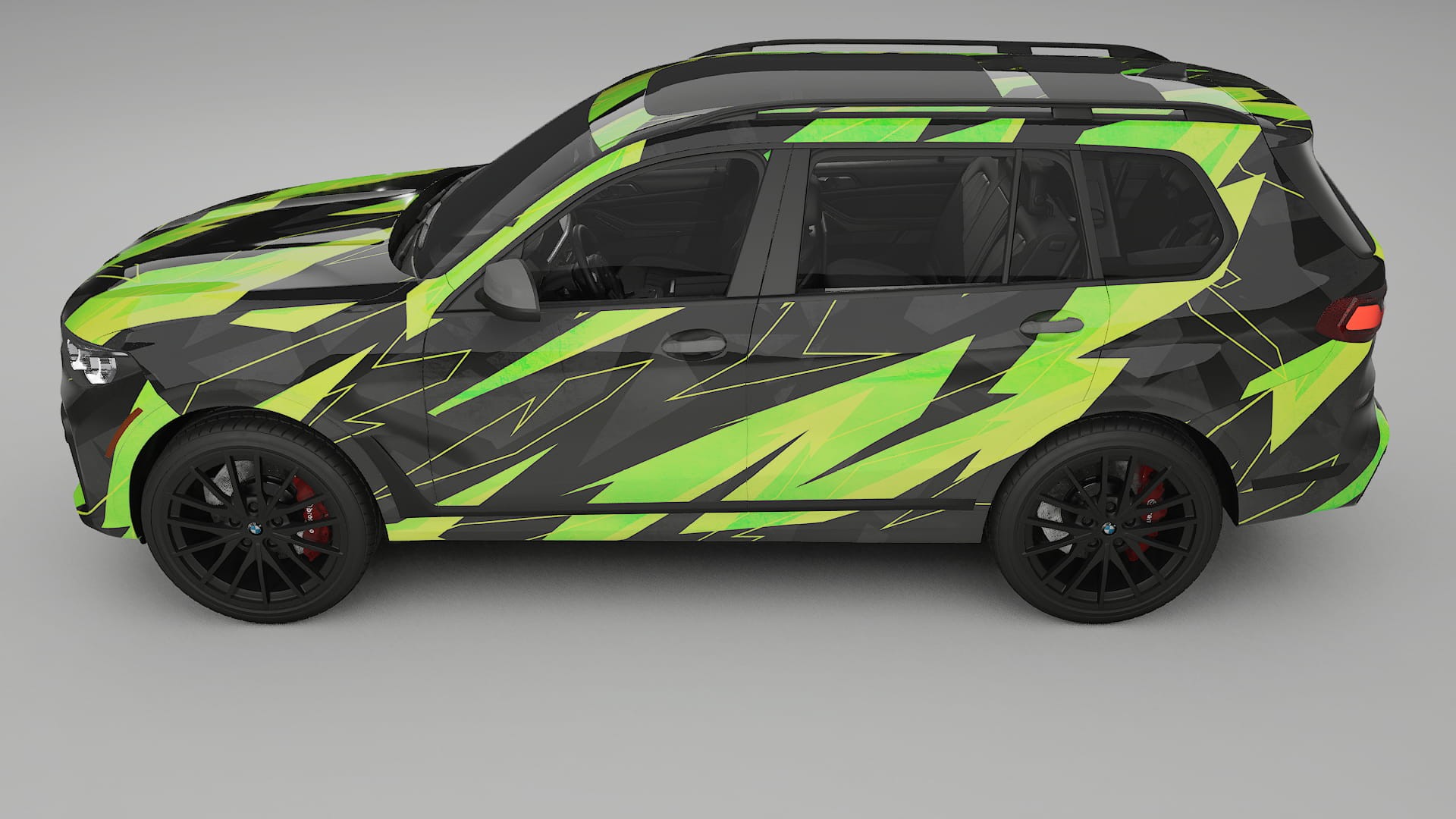 BMW X7 M G07 NINJA TURTLES – Design-Wrap PPF-Kit aus bedruckbarer Polyurethanfolie