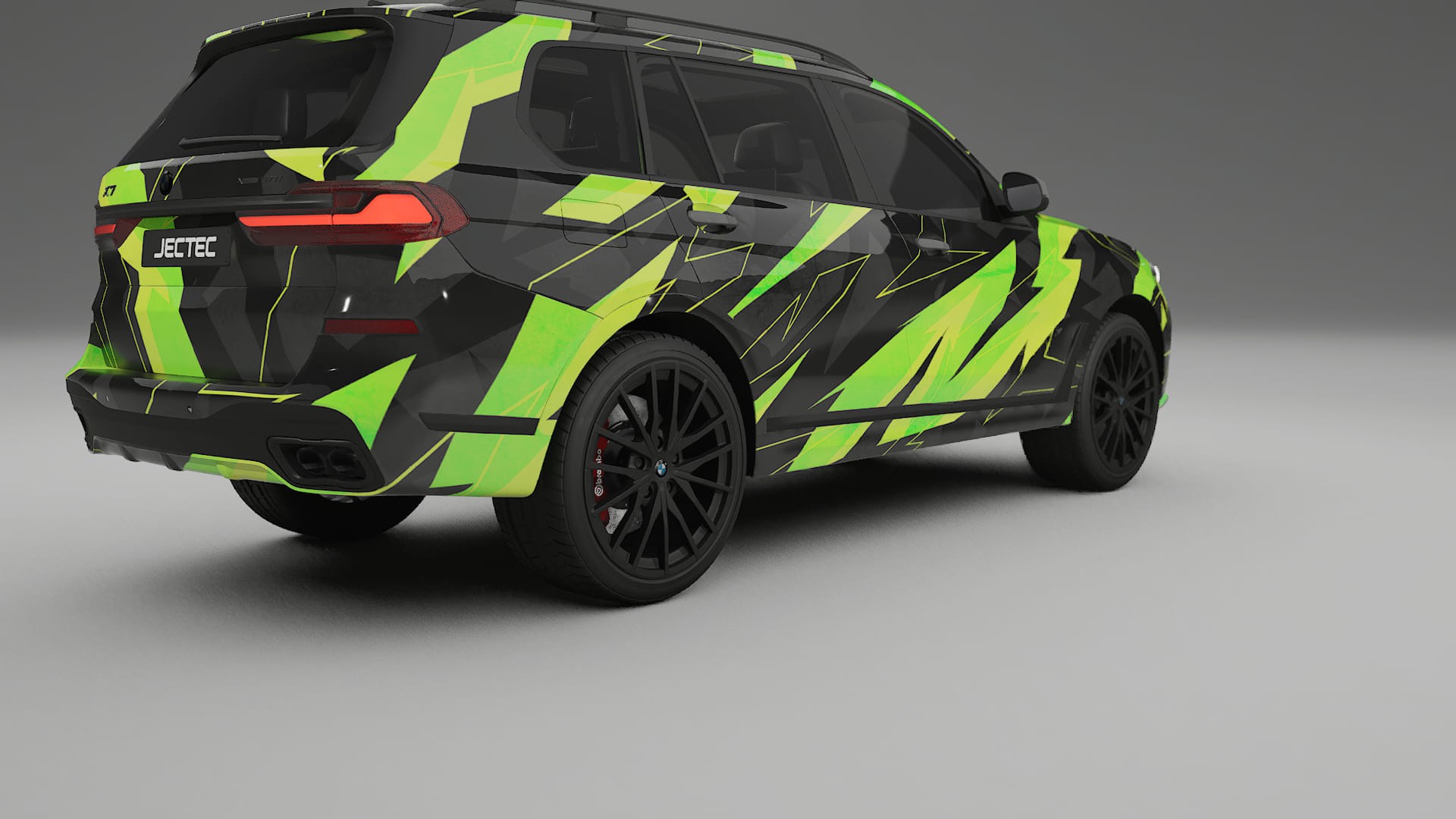 BMW X7 M G07 NINJA TURTLES – Design-Wrap PPF-Kit aus bedruckbarer Polyurethanfolie