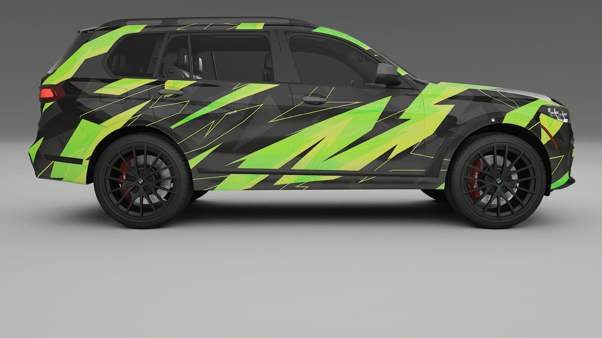 BMW X7 M G07 NINJA TURTLES – Design-Wrap PPF-Kit aus bedruckbarer Polyurethanfolie