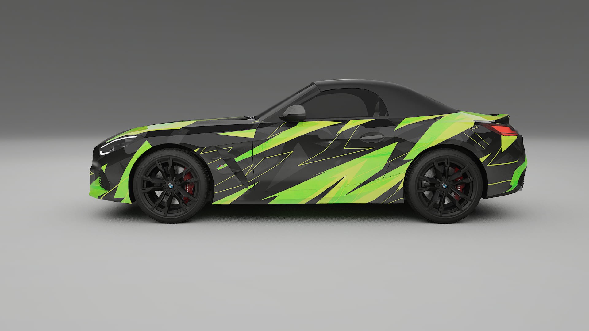 BMW Z4 G29 M40i First edition roadster NINJA TURTLES – Design-Wrap PPF-Kit aus bedruckbarer Polyurethanfolie